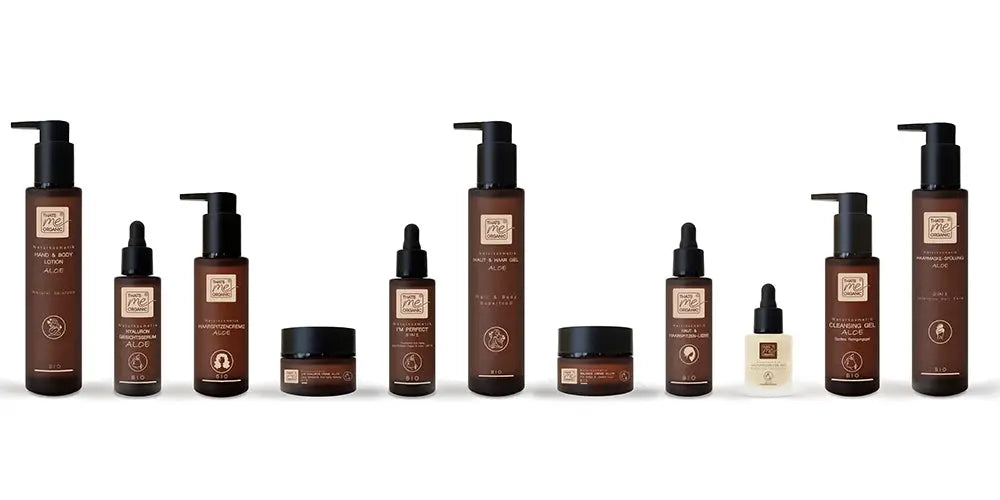 Bio Produkte vor einem weißen Hintergrund