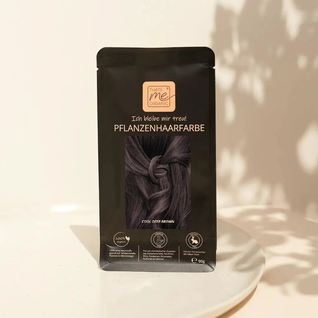 Profi-Pflanzenhaarfarbe SET kühles dunkles Braun "cool deep brown"