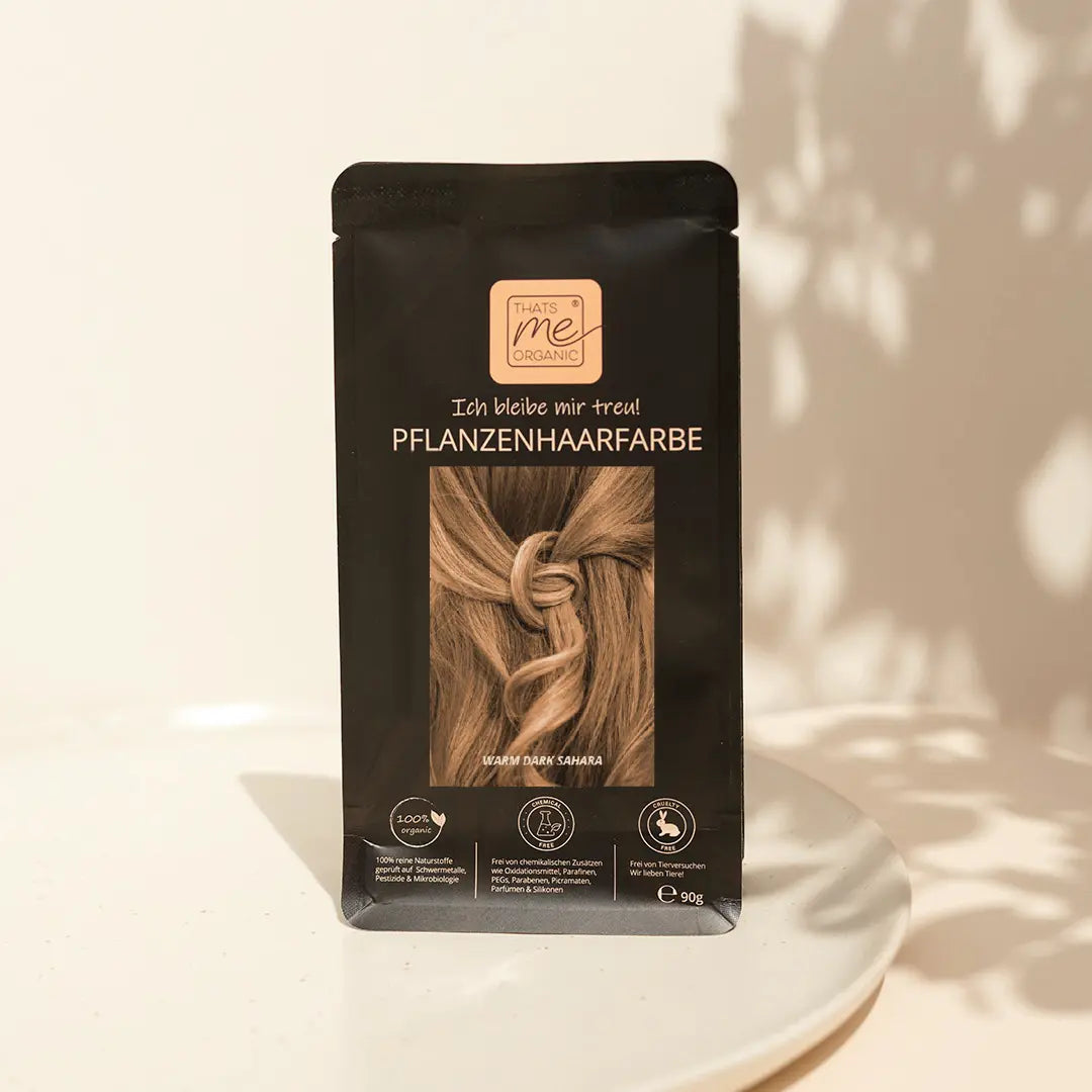 Profi-Pflanzenhaarfarbe SET "warmes dunkles sahara blond - warm dark sahara blond"