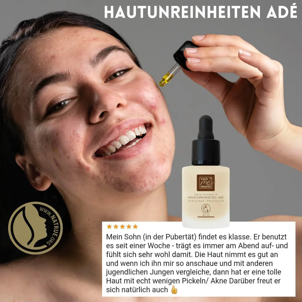 BIO-HAUTUNREINHEITEN ADÉ - Klärendes Hautserum mit Hyaluron 15ml Naturkosmetik