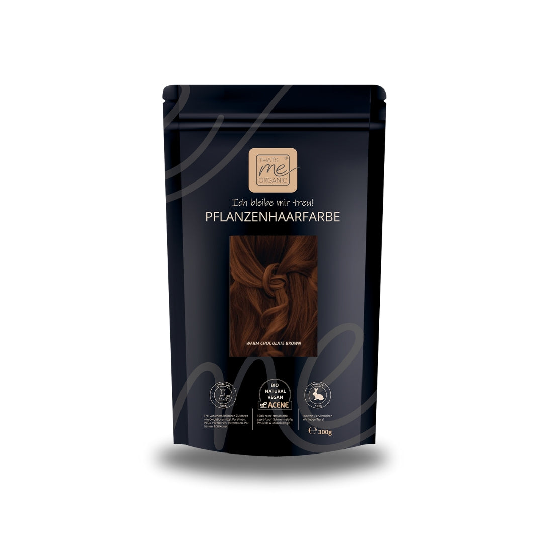Limited Edition 300g Profi-Pflanzenhaarfarbe warmes Schokoladen-Braun "warm chocolate brown"