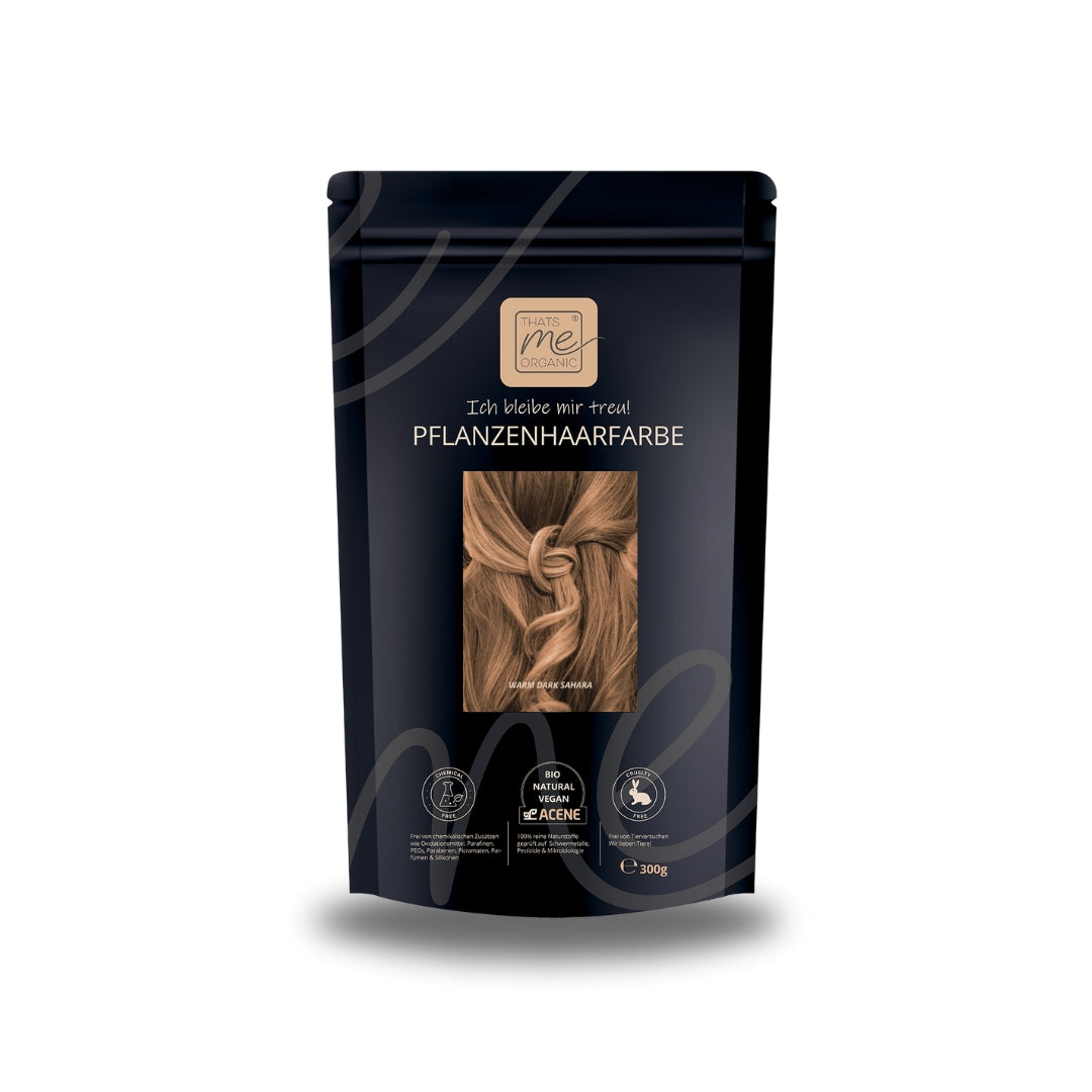Limited Edition 300g Bio-Pflanzenhaarfarbe warmes dunkles sahara blond "warm dark sahara blond"