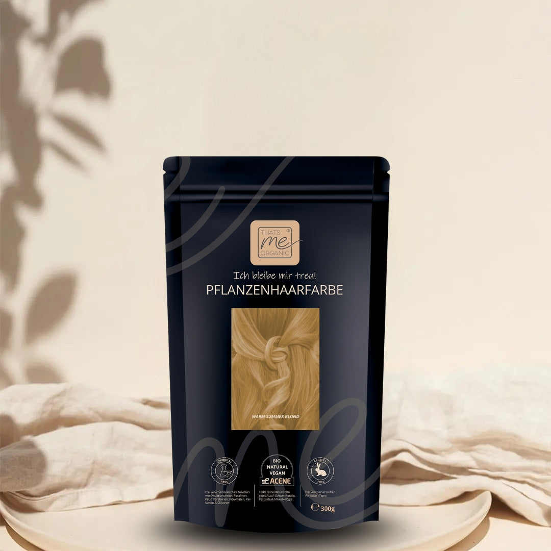 Limited Edition 300g Profi-Pflanzenhaarfarbe warmes Sommer-Blond "warm summer blond"
