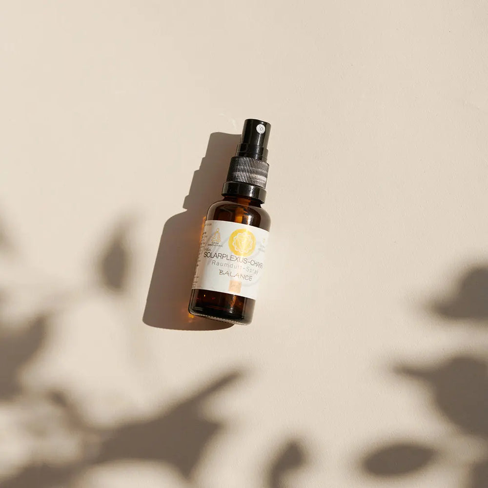 SOLARPLEXUS-CHAKRA Aromatherapie Aura-, Raumduft-, Yoga- & Meditationsspray BALANCE (gelb)