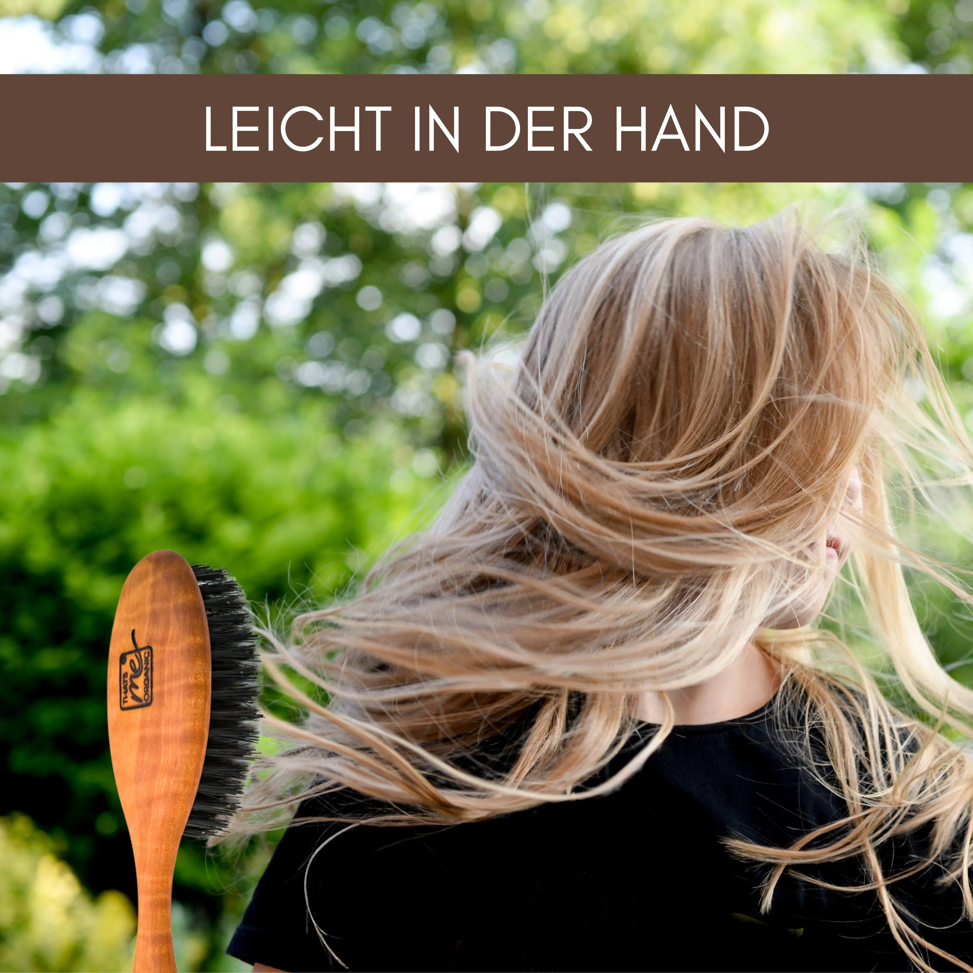 Spazzola professionale “The Slim One” in legno di pero e setole di cinghiale