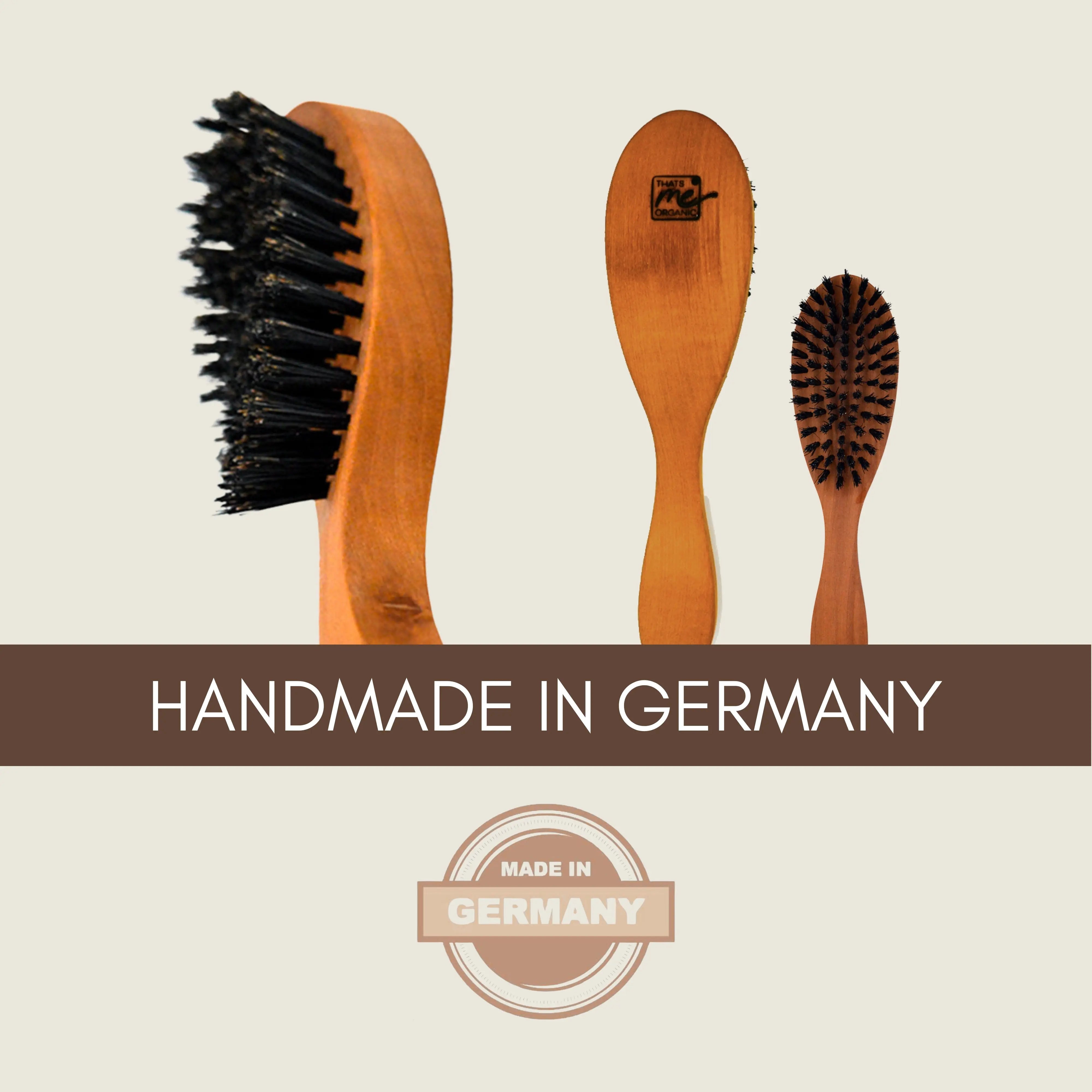 Spar Set Profi-Haarbürste Klassikform "Die Bewährte" + Bürstenreiniger + Pflegeshampoo