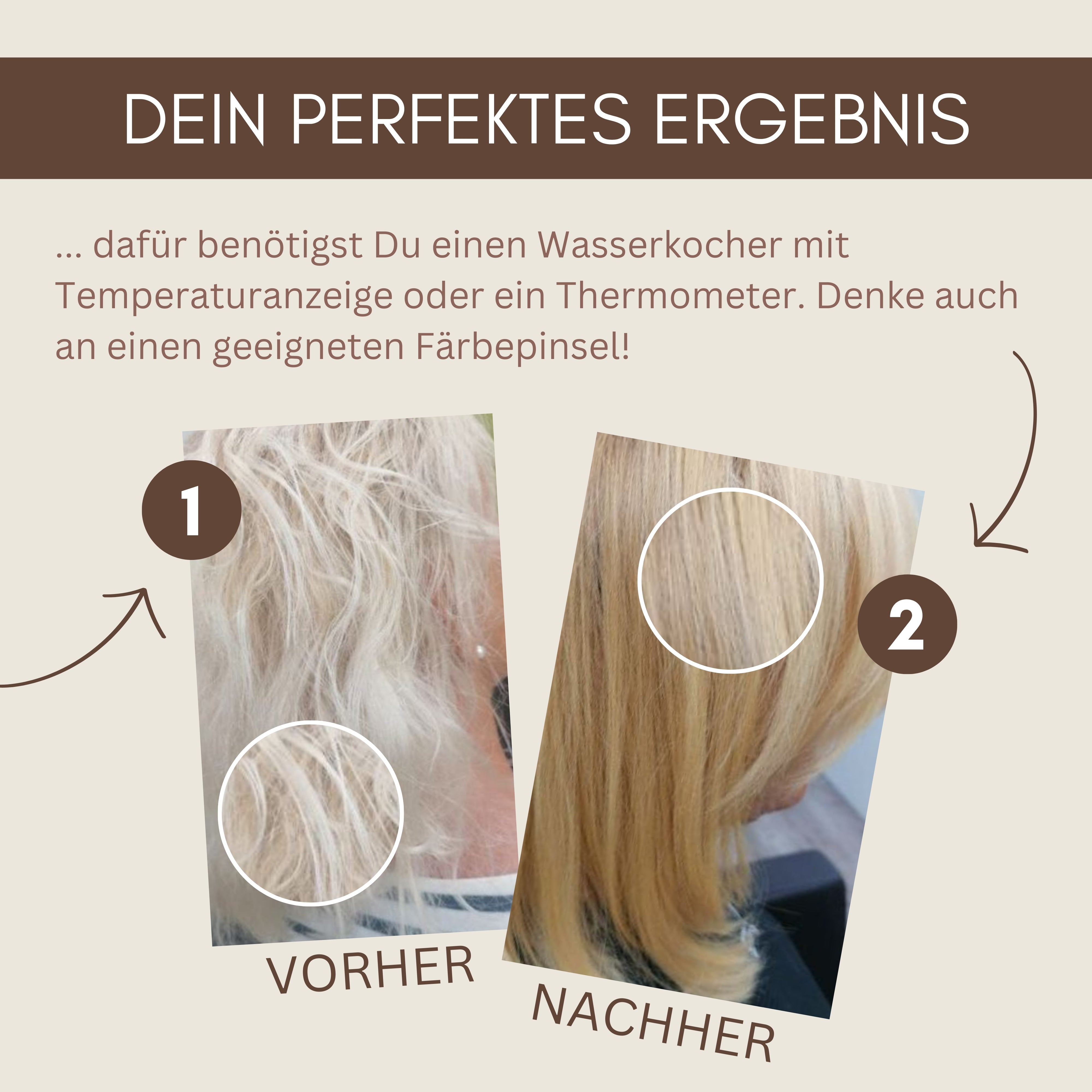 Profi-Pflanzenhaarfarbe warmes Sommer-Blond "warm summer blond" 90g Nachfüllpack - ohne Rotanteil