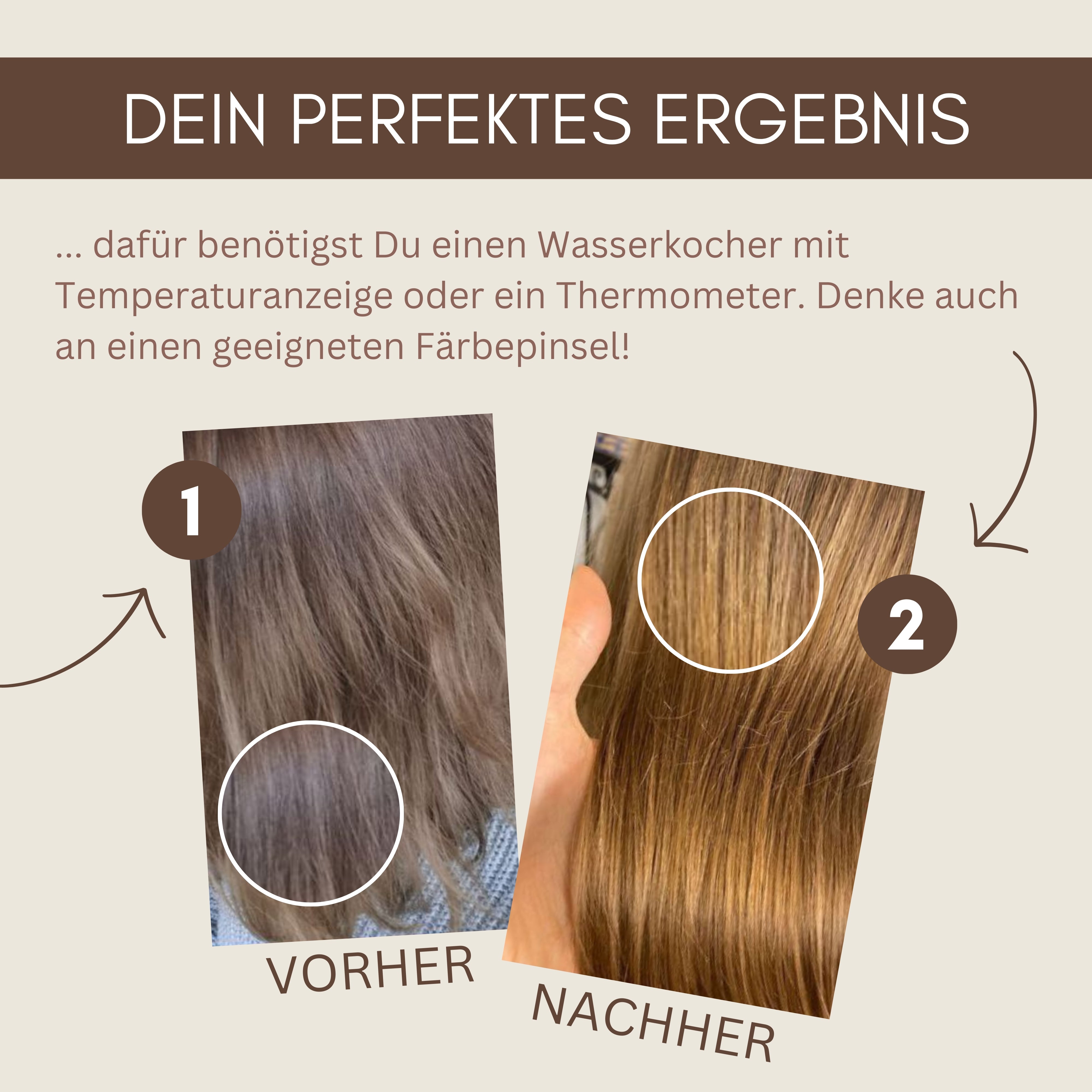 Profi-Pflanzenhaarfarbe SET warmes Sahara-Blond "warm sahara blond"