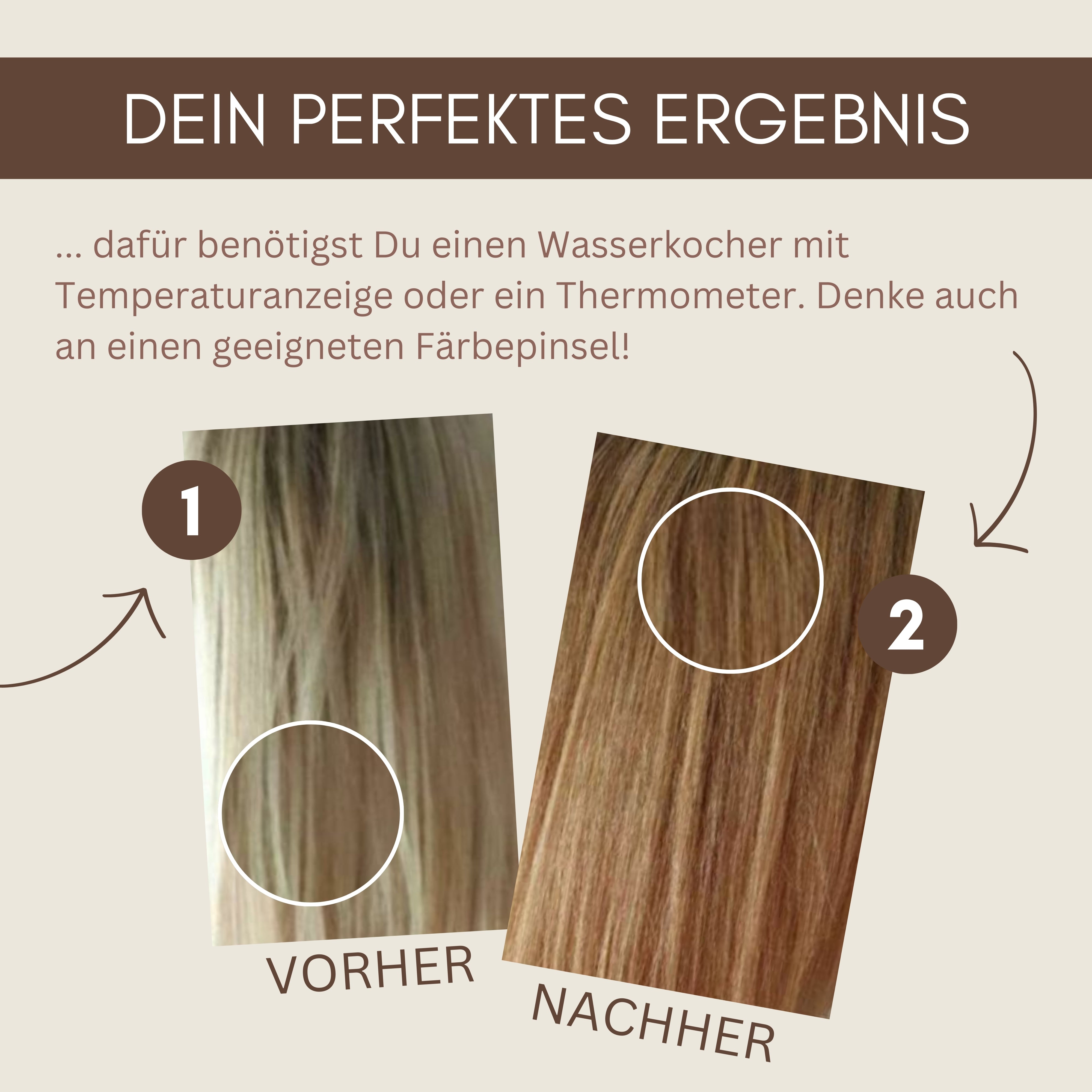 Profi-Pflanzenhaarfarbe warmes Sommer-Blond "warm summer blond" 90g Nachfüllpack - ohne Rotanteil