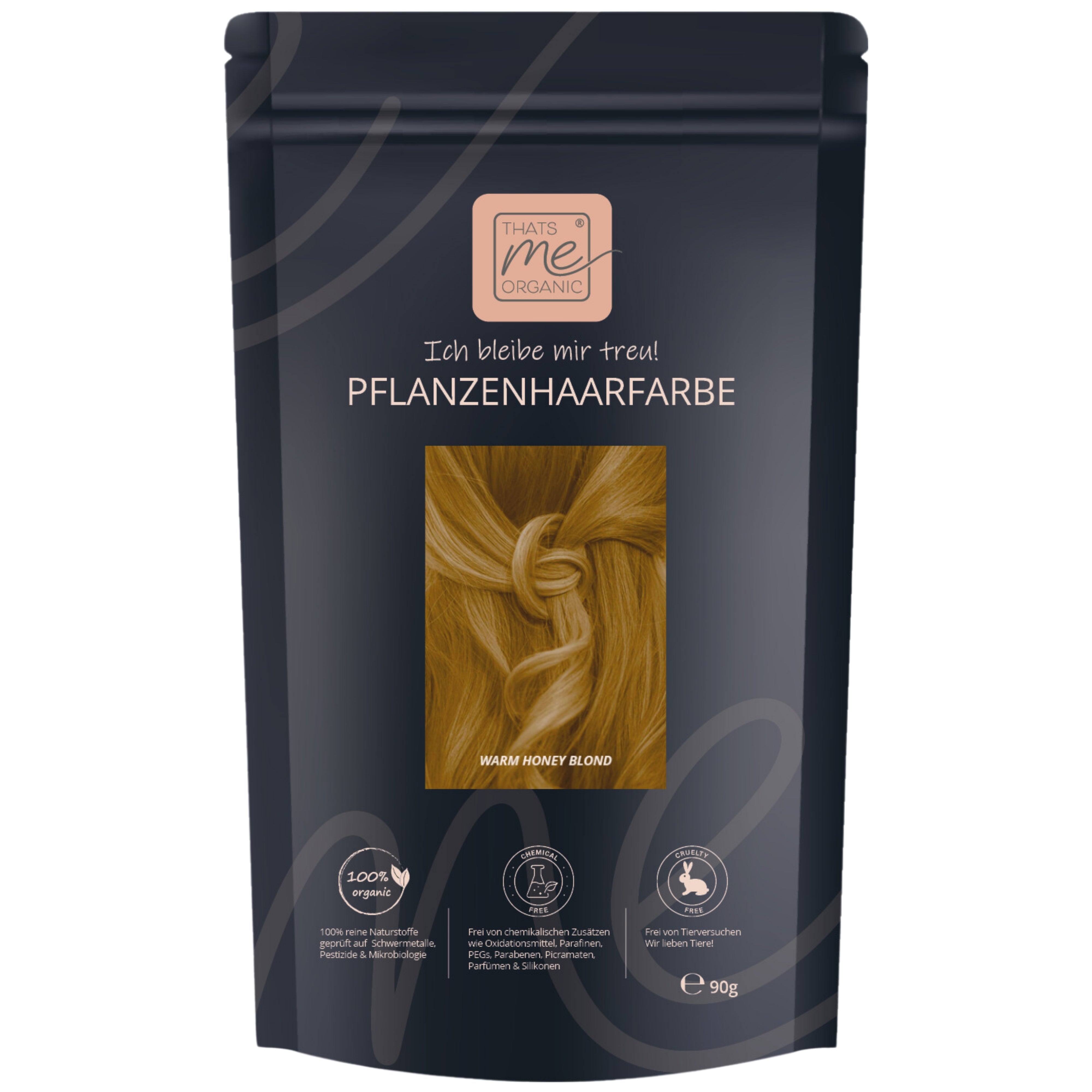 Profi-Pflanzenhaarfarbe SET warmes Honig-Blond "warm honey blond"