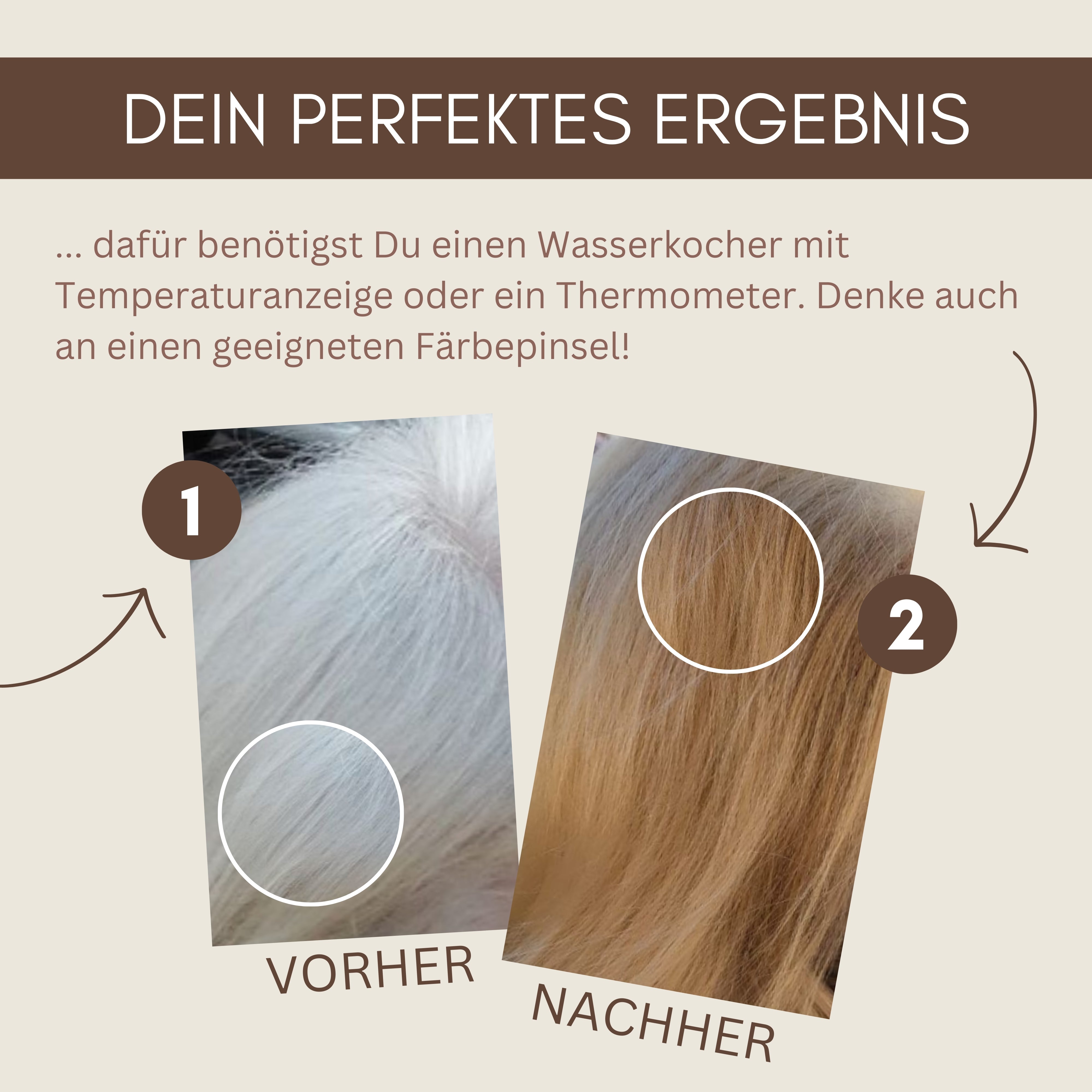 Profi-Pflanzenhaarfarbe kühles Summer-Blond "cool summer blond in 2-Steps" 2x 90g Nachfüllpacks