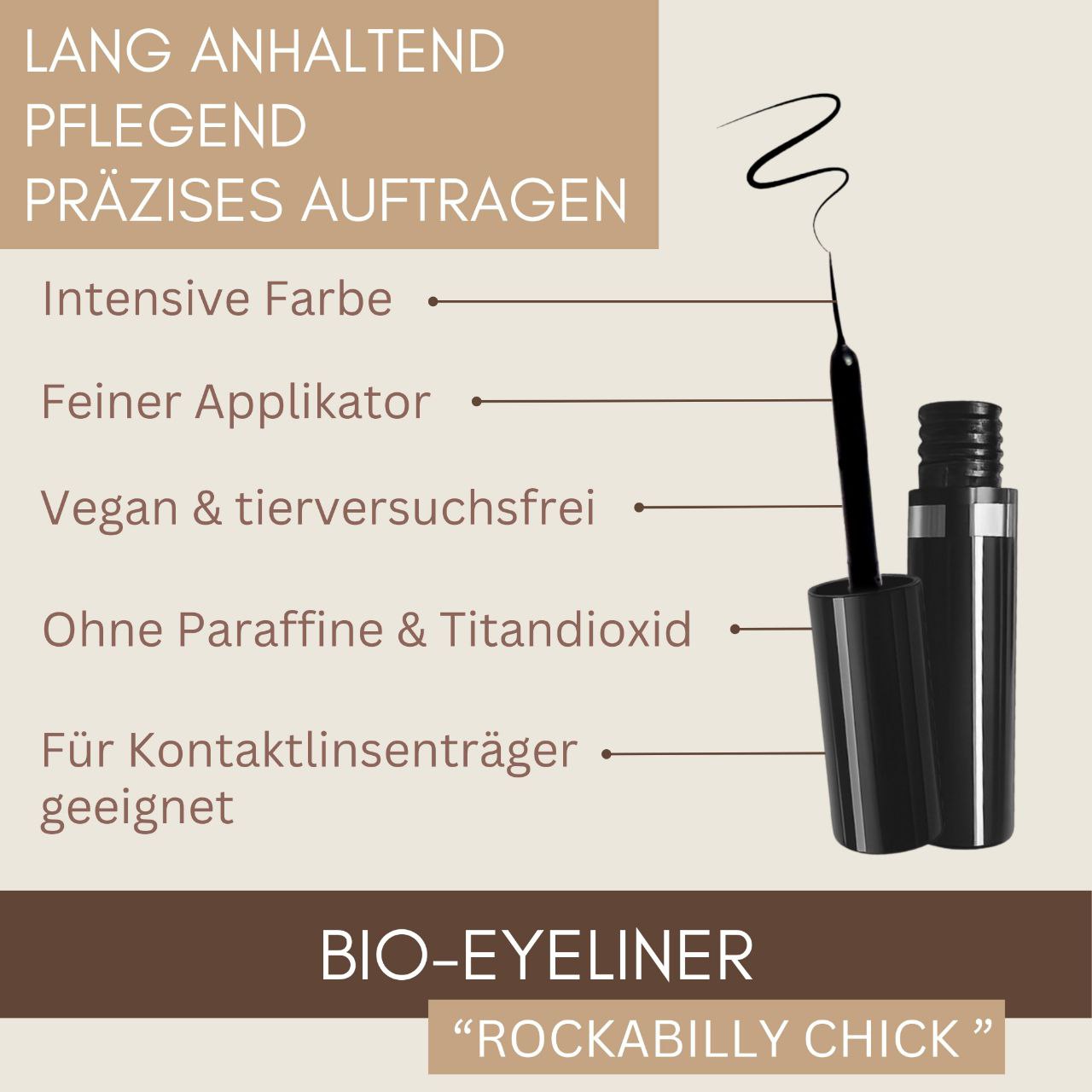 Thats me Organic® Bio Eyeliner mit Text-Highlighting: langanhaltend, vegan, geeignet für empfindliche Augen & Kontaktlinsenträger, ohne Titandioxid.