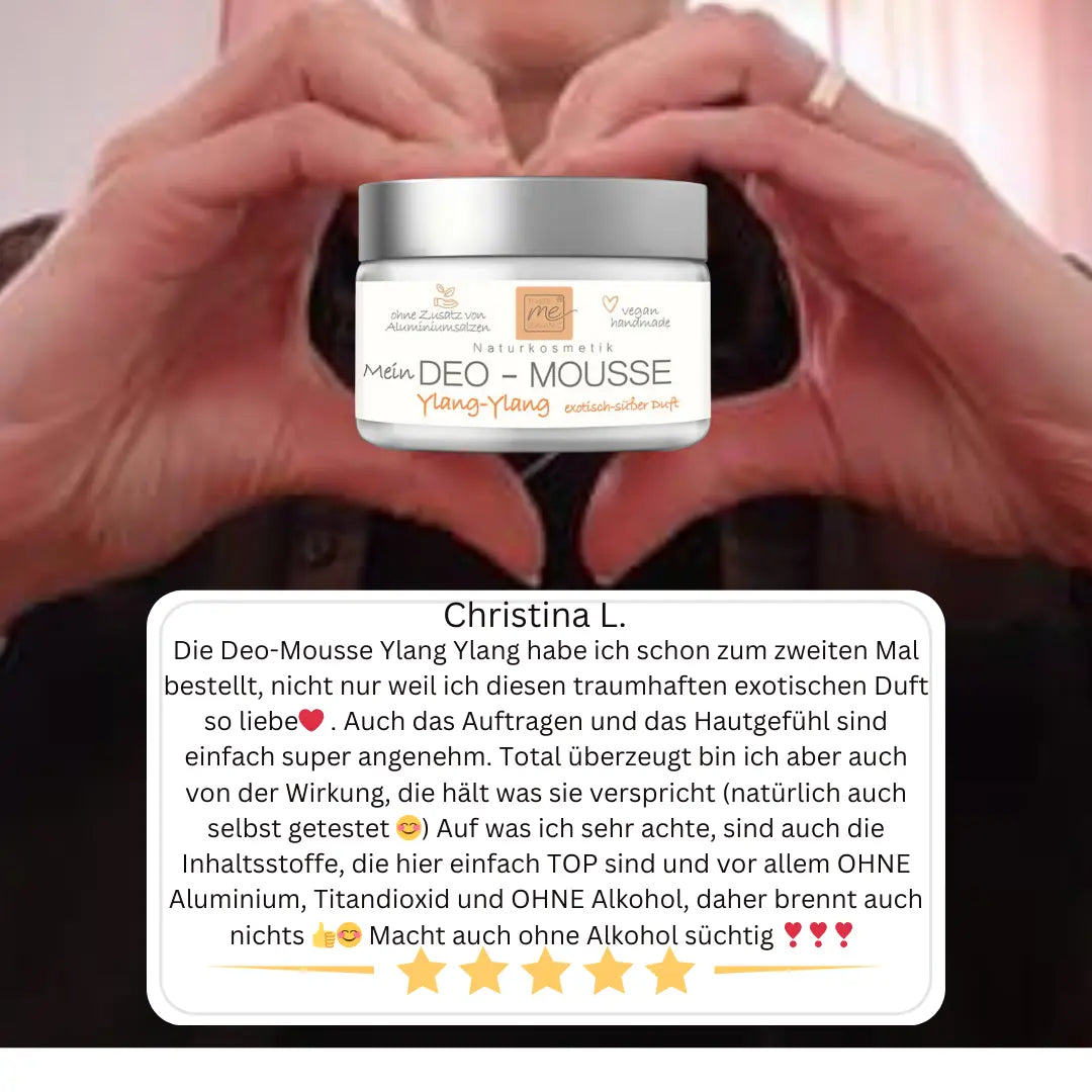 Deo-Mousse Exotik Ylang Ylang 24h+ Deo wie Creme ohne Aluminium Naturkosmetik 50ml