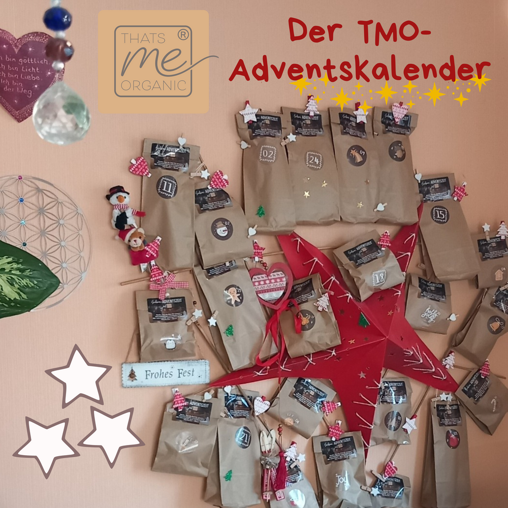 Eine Käuferin hat den Advendskalender aufgehangen