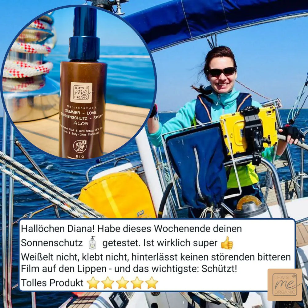 BIO-Body Spray SUMMER-LOVE Aloe LSF 30 | Mineralisches Sonnenschutz-Spray 100 ml