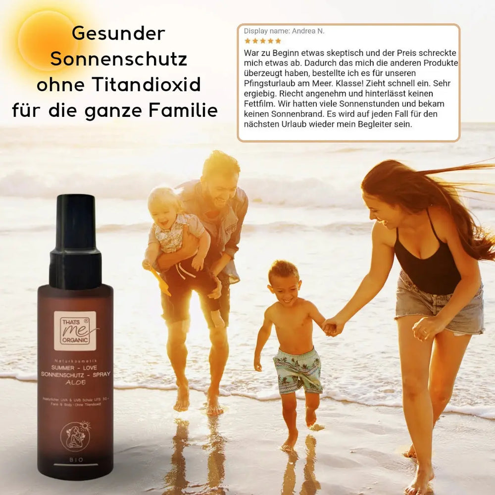 BIO-Body Spray SUMMER-LOVE Aloe LSF 30 | Mineralisches Sonnenschutz-Spray 100 ml