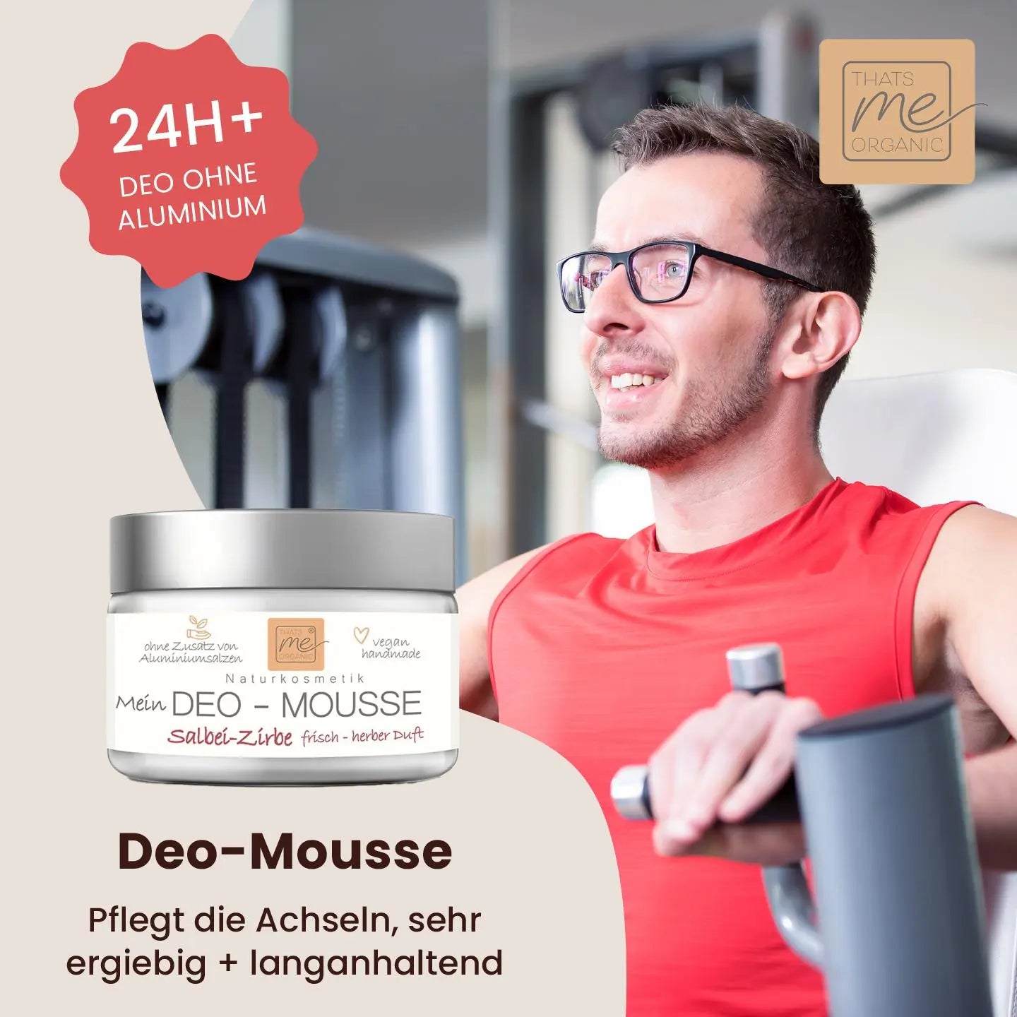 Deo-Mousse Salbei Zirbe 24h+ Deo wie Creme ohne Aluminium Naturkosmetik 50ml
