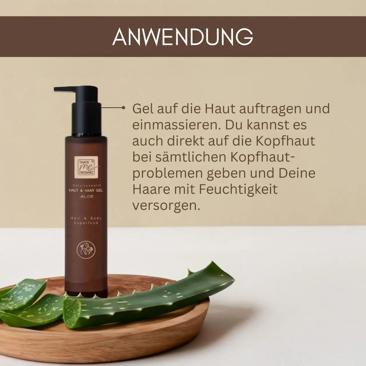 BIO Aloe Vera Gel 2in1 Hair + Body Superfood 200ml Naturkosmetik