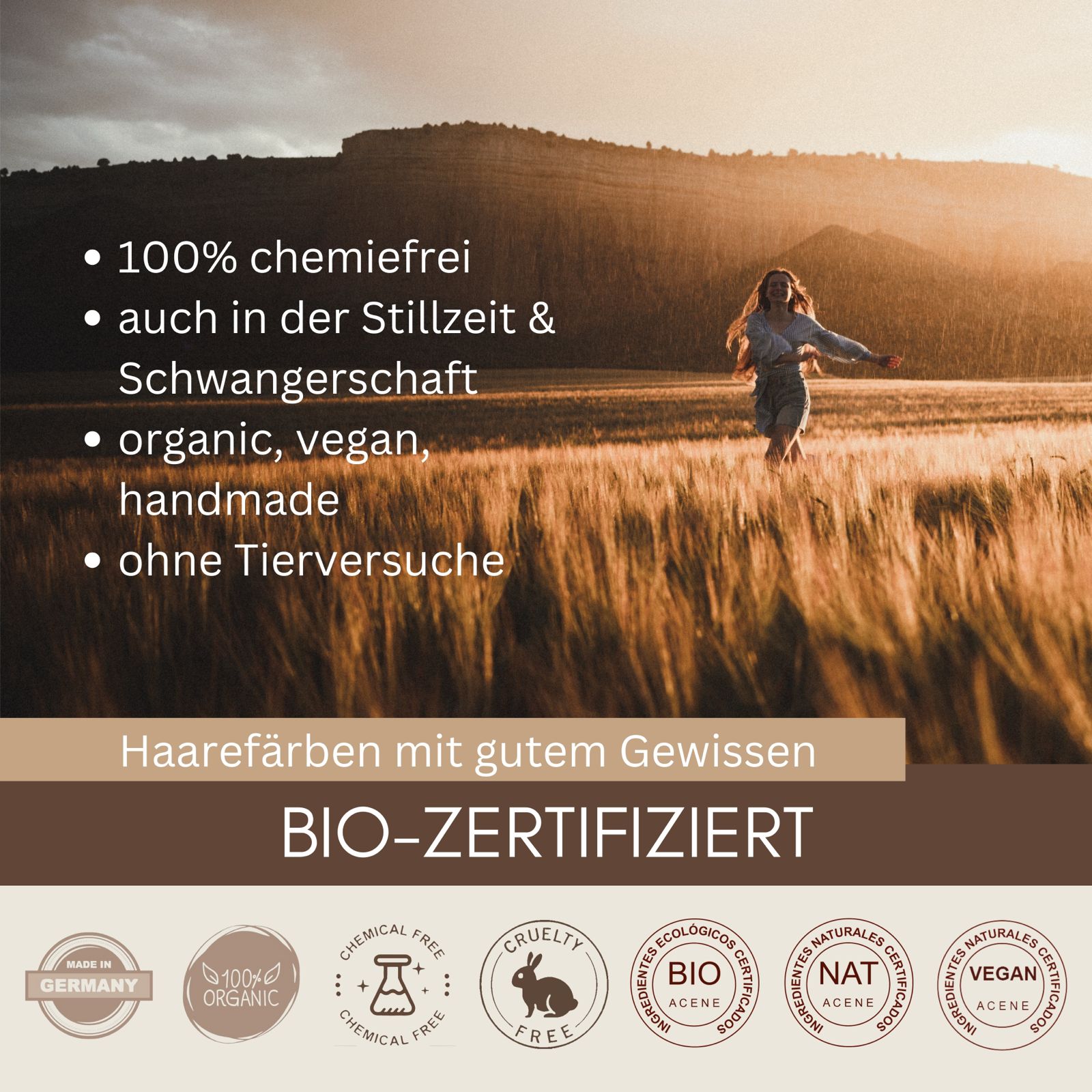 Profi-Pflanzenhaarfarbe SET farblose leicht blond warm-schimmernde Volumen-Glanz-Haarpackung "warm shiny hair pack"