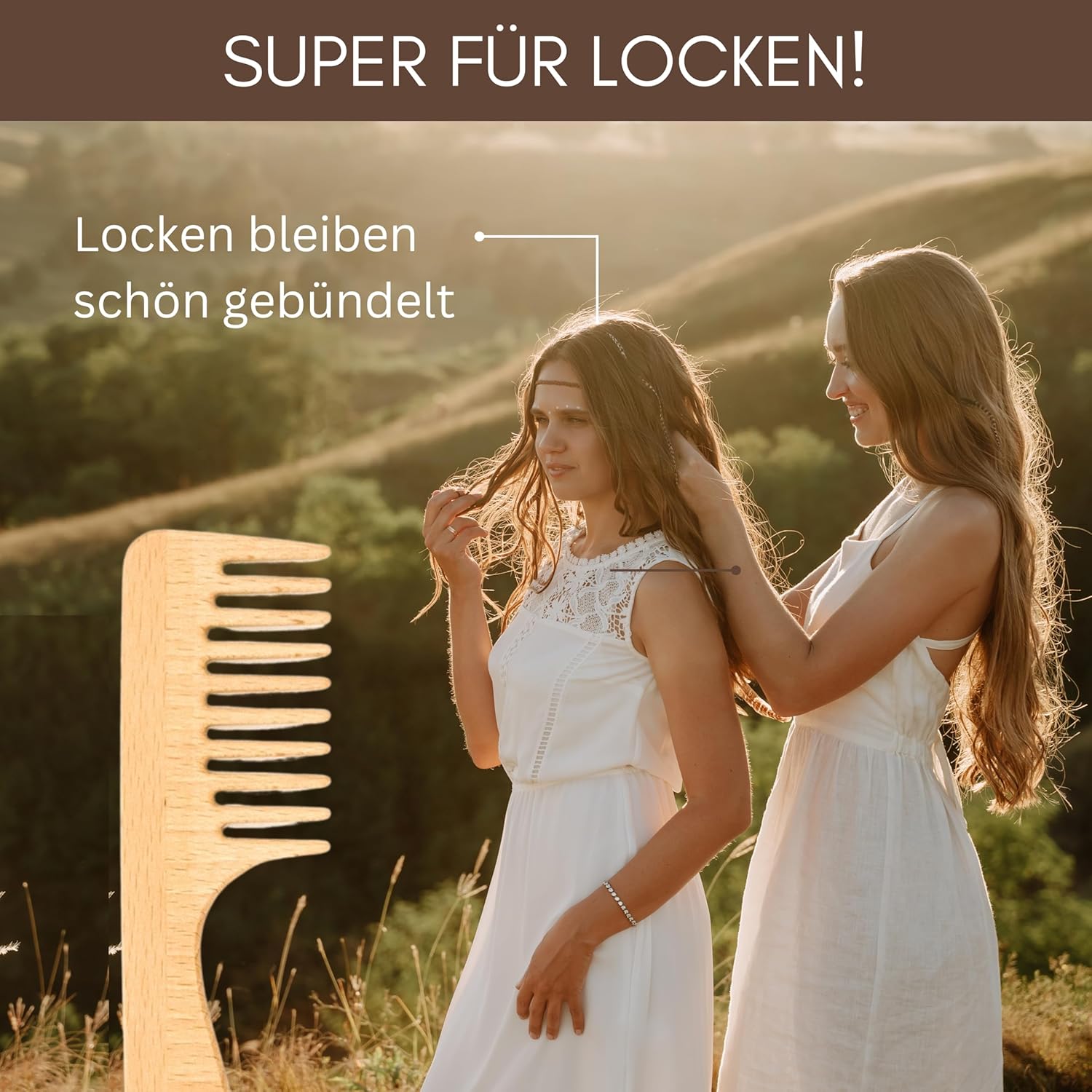 Pettine professionale “Tutto sotto controllo” in legno di faggio