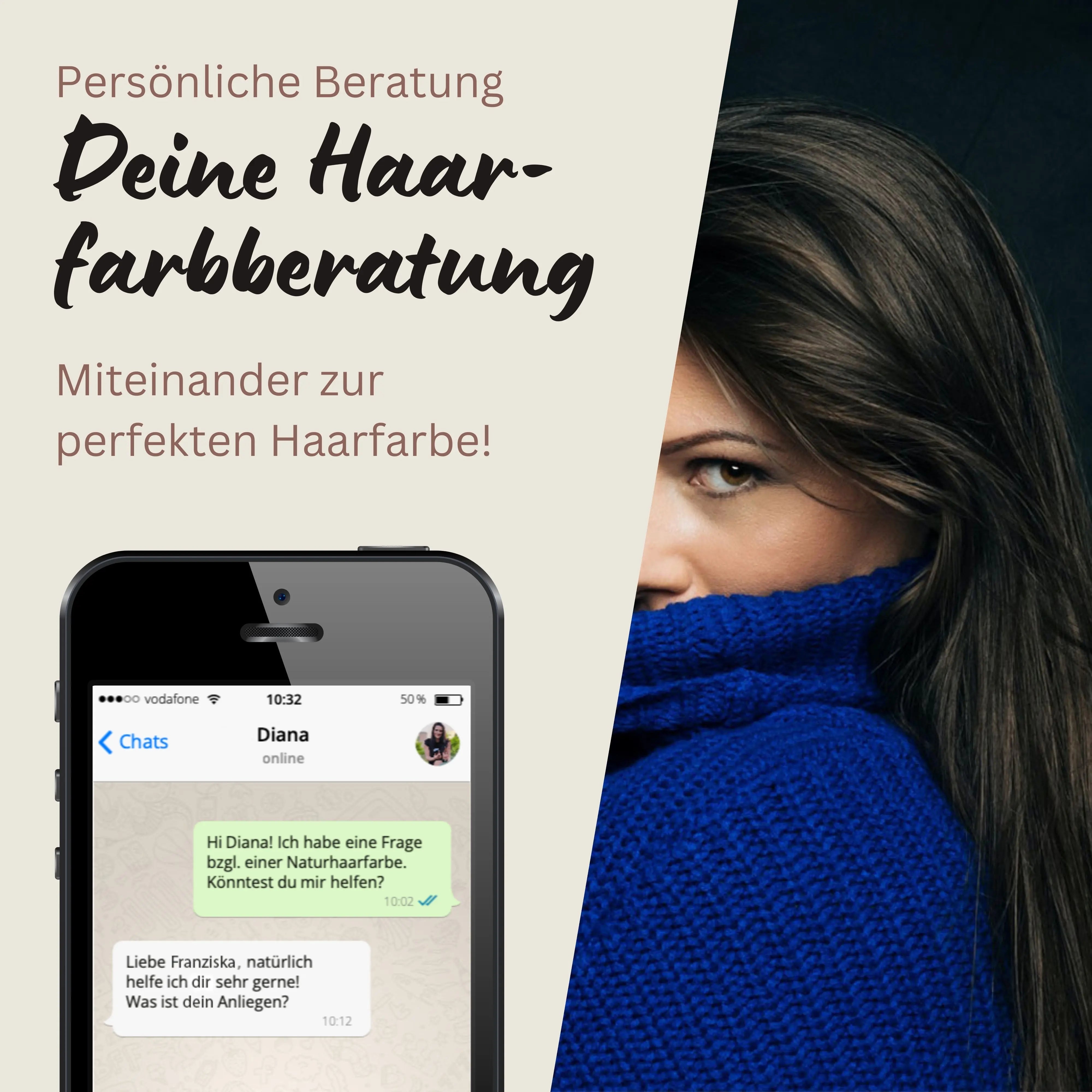 Profi-Pflanzenhaarfarbe SET kühles dunkles Braun "cool deep brown"