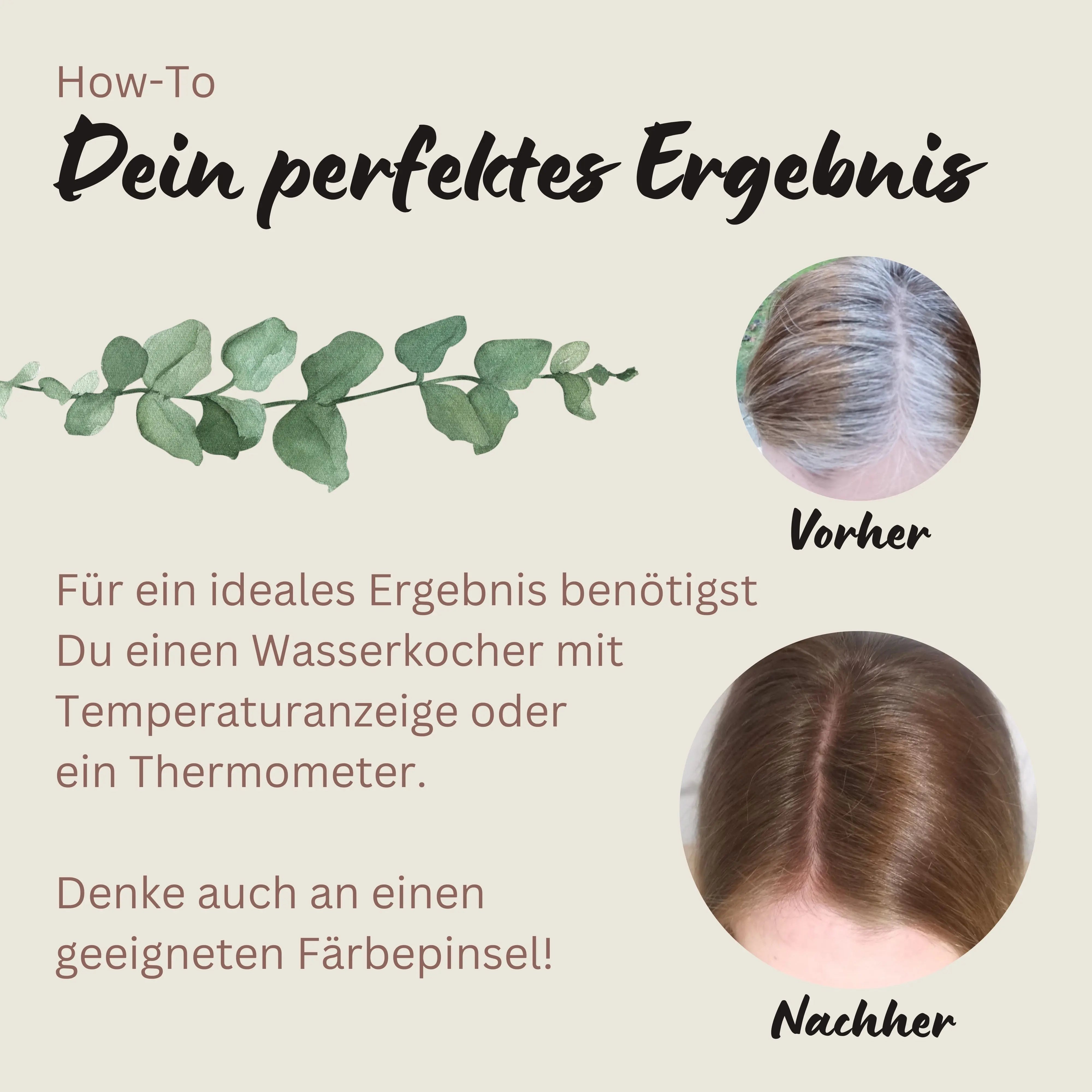 Profi-Pflanzenhaarfarbe "warmes dunkles sahara blond - warm dark sahara blond" 90g Nachfüllpack