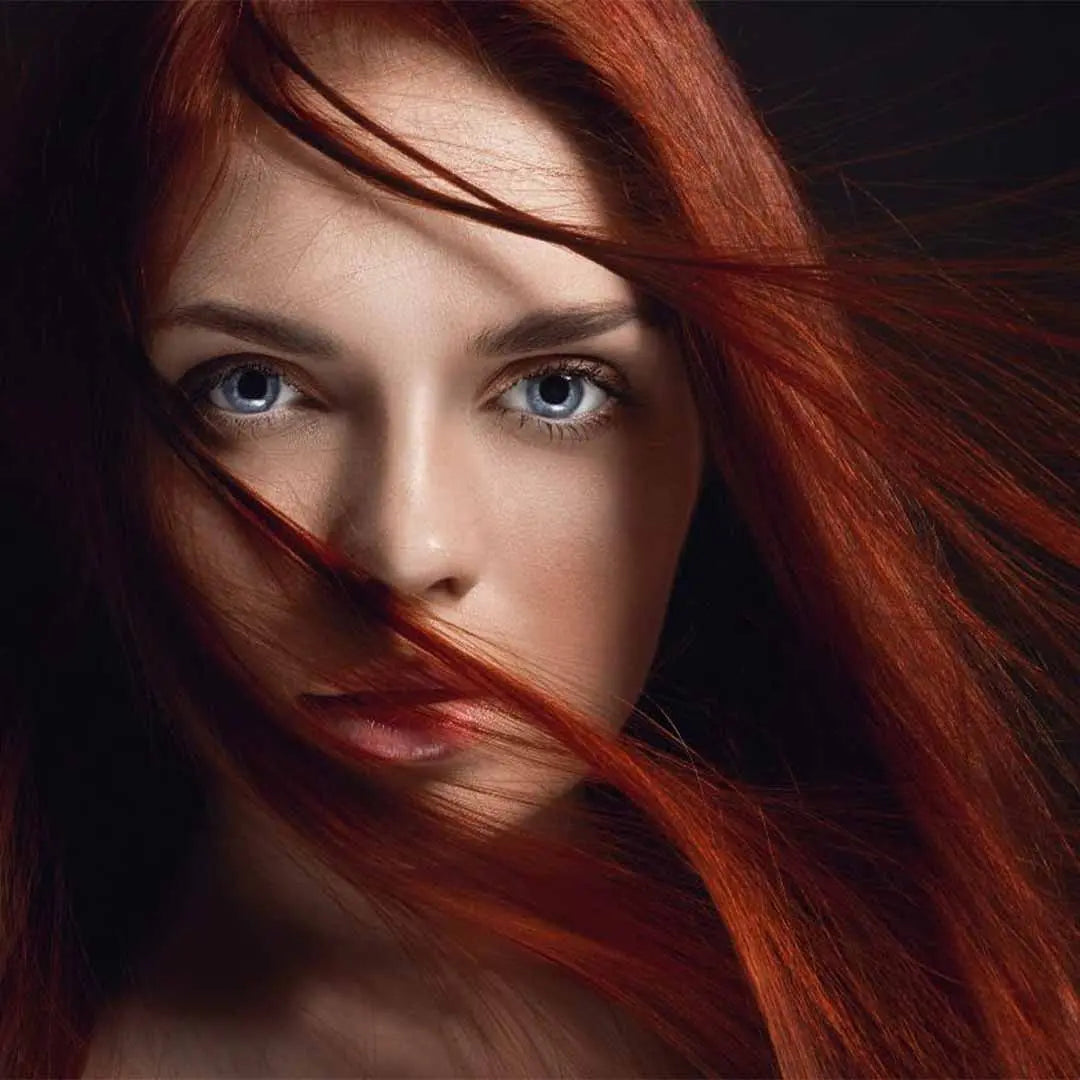 Profi-Pflanzenhaarfarbe SET "warmes Rubin-Rot - warm rubin red"