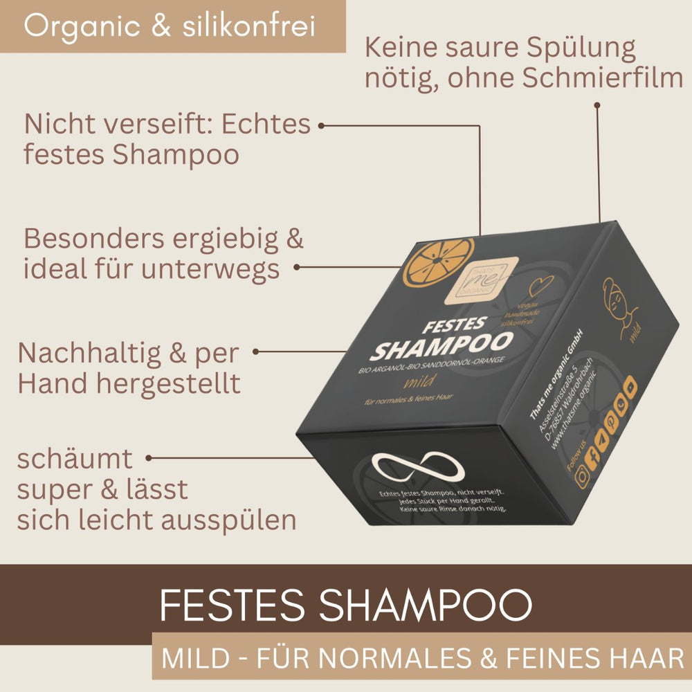 Festes Shampoo Mild – für normales & feines Haar