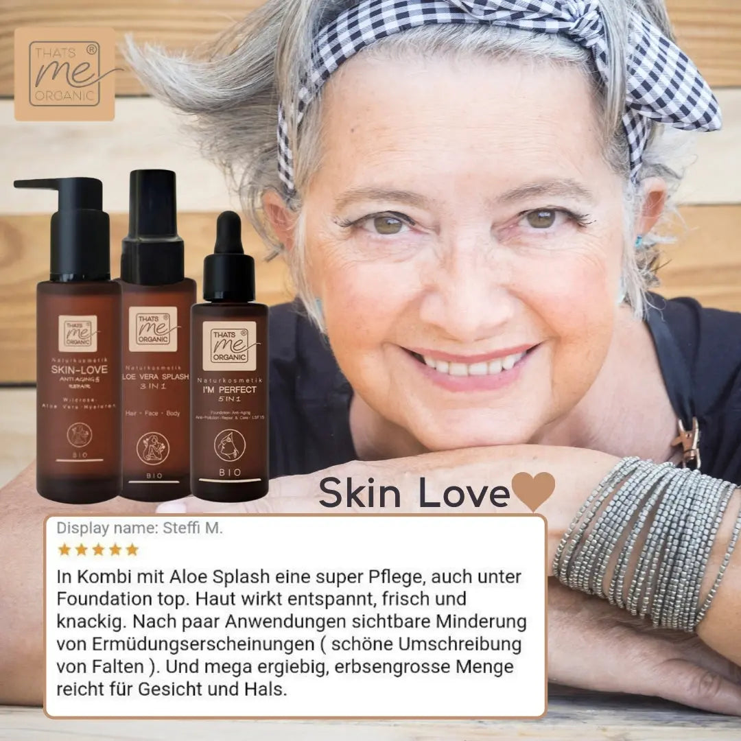 SKIN-LOVE – Wildrosen Gesichtsserum mit Aloe Vera & Hyaluron