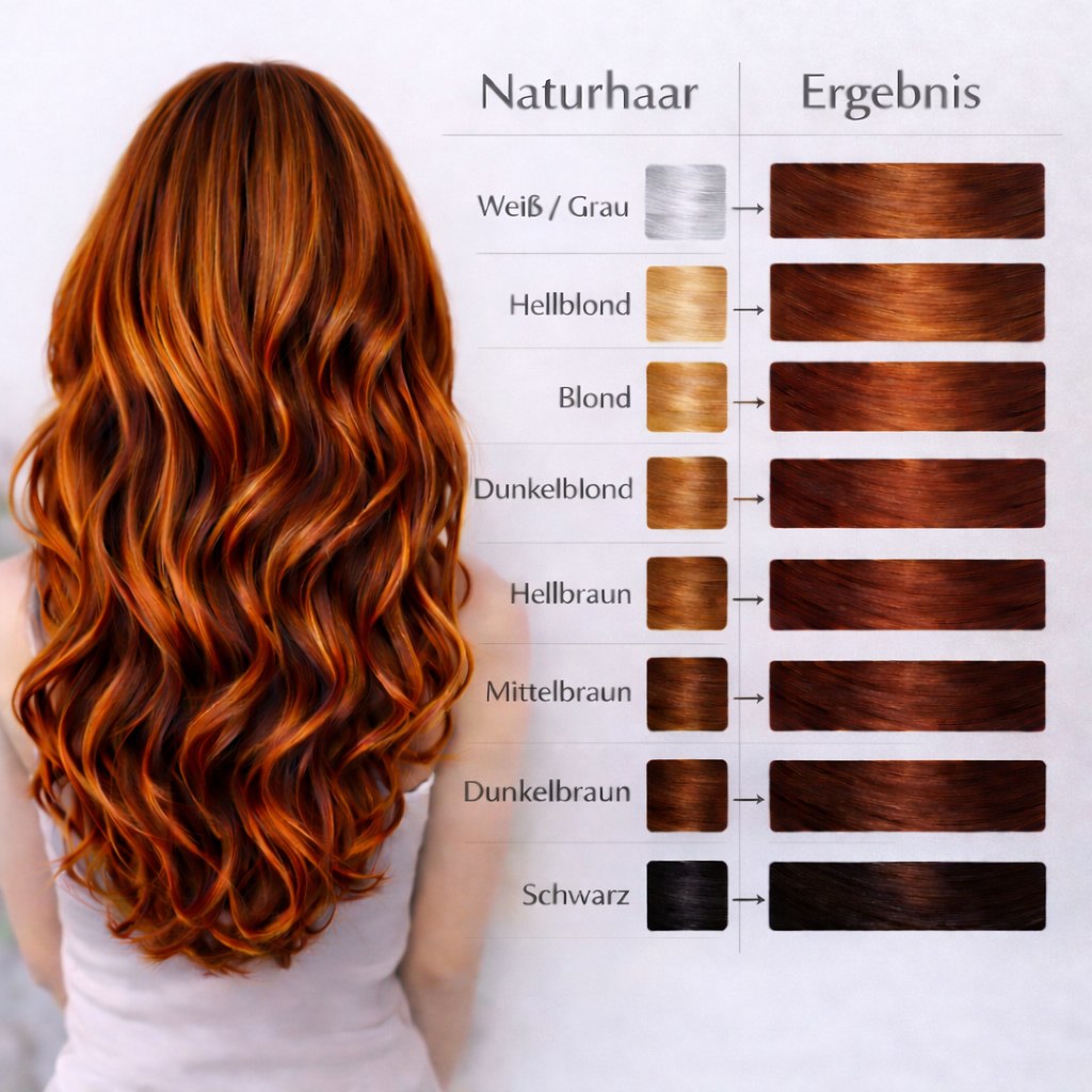 Profi-Pflanzenhaarfarbe "warmes Rubin-Rot - warm rubin red" 90g Nachfüllpack