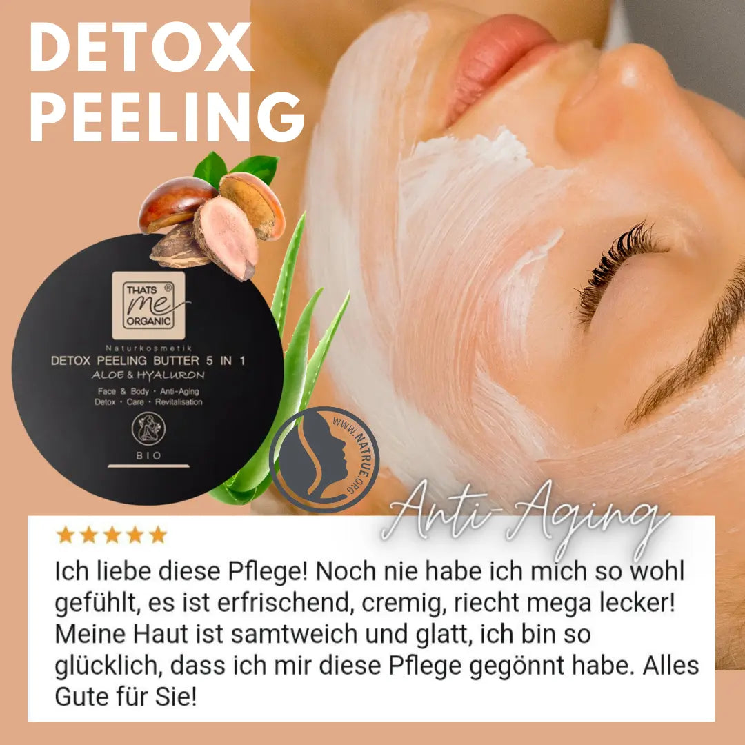 BURRO PEELING DETOX BIOLOGICO Aloe 5 in 1 cosmetici naturali 200ml