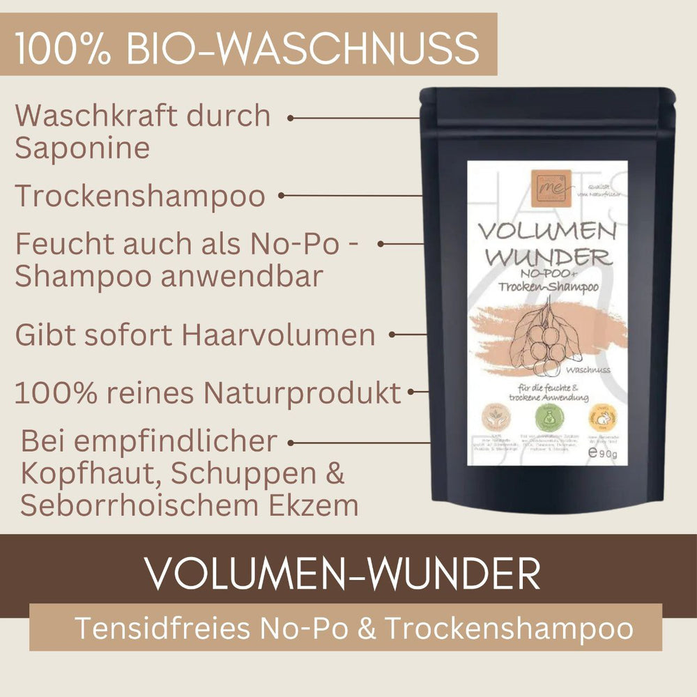 BIO Volumen-Wunder - No Poo + Trockenshampoo 2 in 1 90g