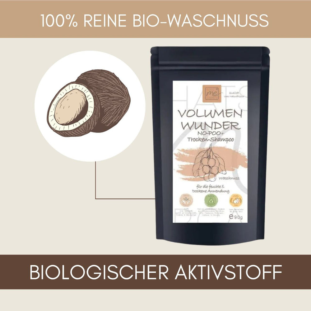 BIO Volumen-Wunder - No Poo + Trockenshampoo 2 in 1 90g