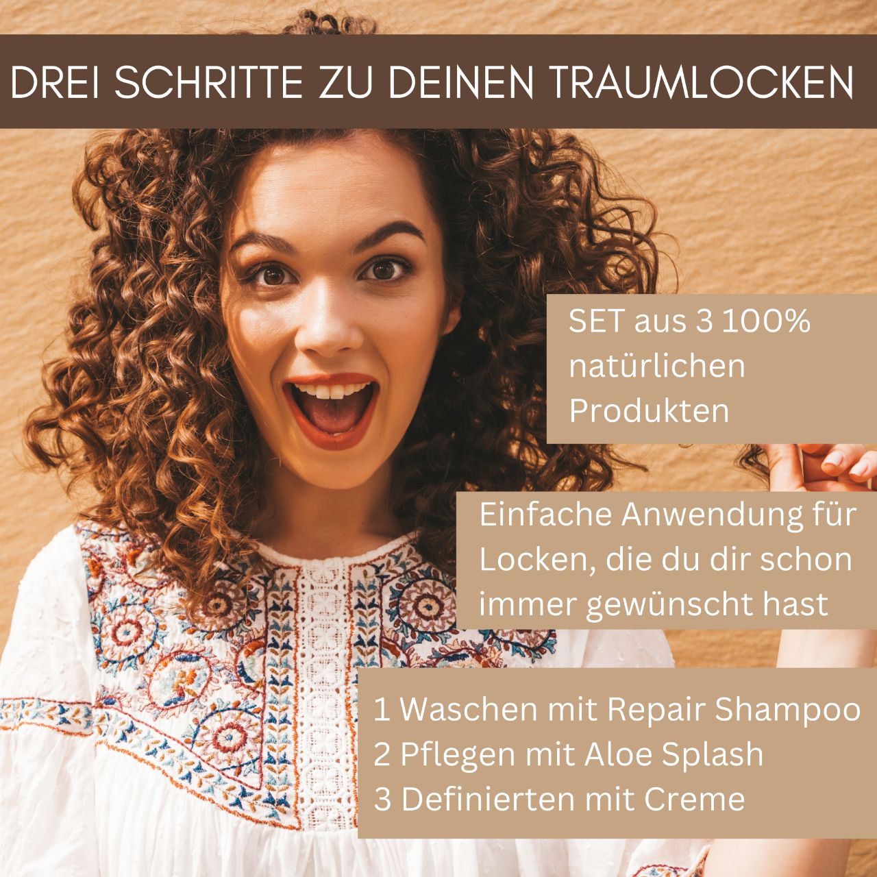 Sparset Lockenliebe ♥ unser Curly-Set für Lockenköpfe & trockene Haare ♥