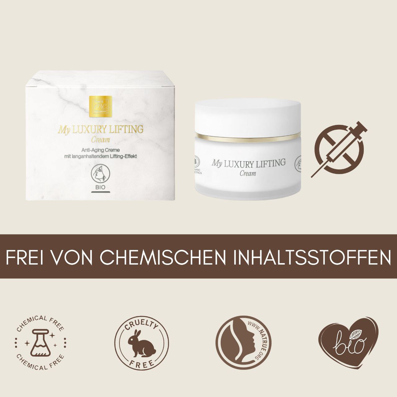 NEU: My Luxury Lifting Cream 50ml Botolinumfrei zert. Bio-Naturkosmetik