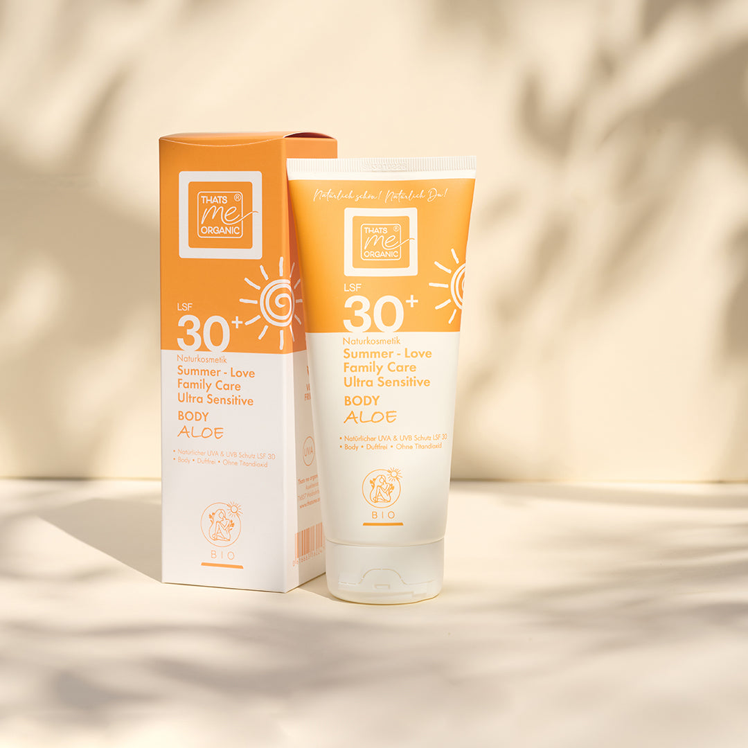 XL Bio-Summer Love Body LSF 30+ – Duftfreie Sonnencreme ohne Titandioxid | Family Size 200 ml