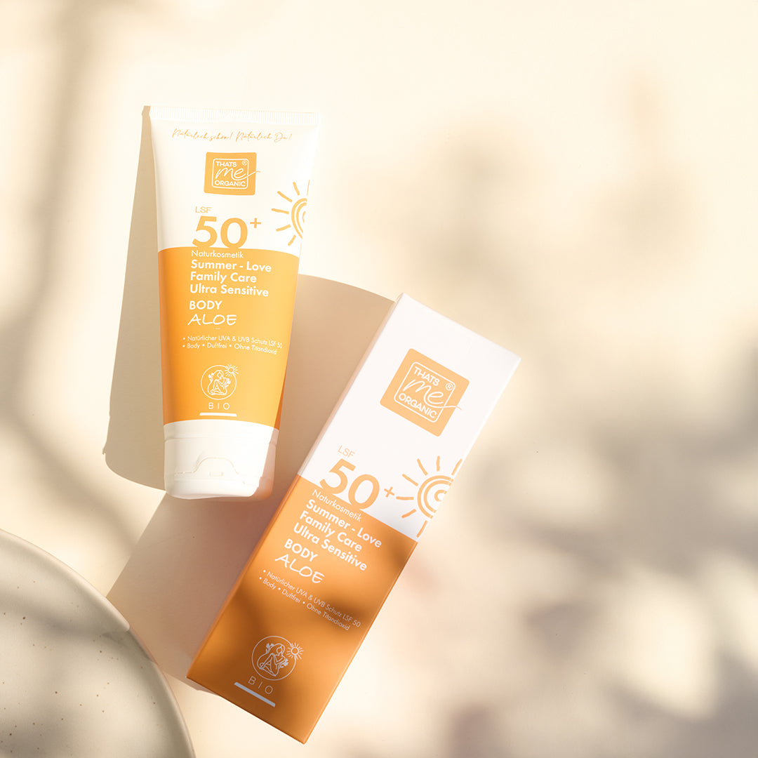 XL Bio-Summer Love Body LSF 50+ – Duftfreie Sonnencreme ohne Titandioxid | Family Size 200 ml