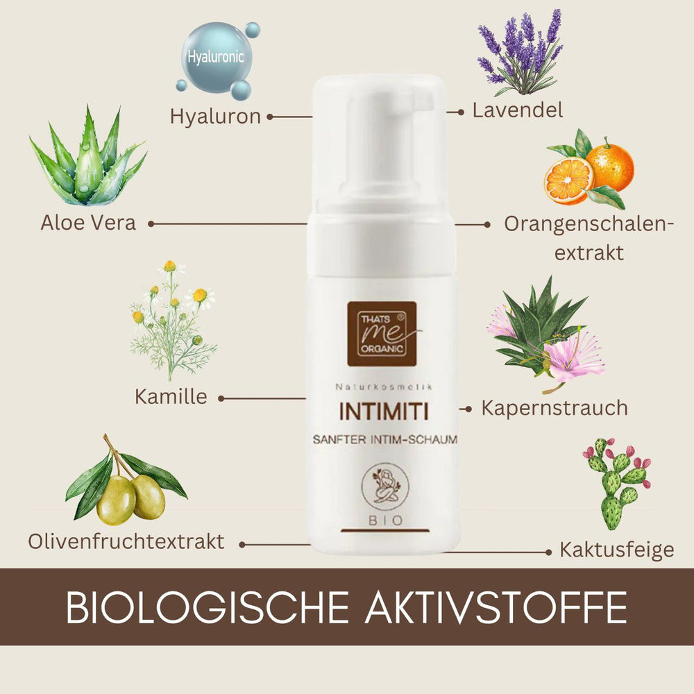 INTIMITI sanfter Bio-Intim-Reinigungs- & Rasierschaum 100ml