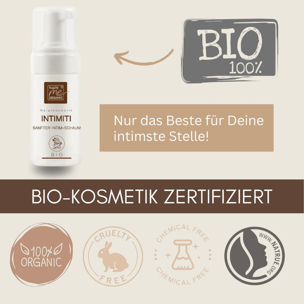 INTIMITI sanfter Bio-Intim-Reinigungs- & Rasierschaum 100ml