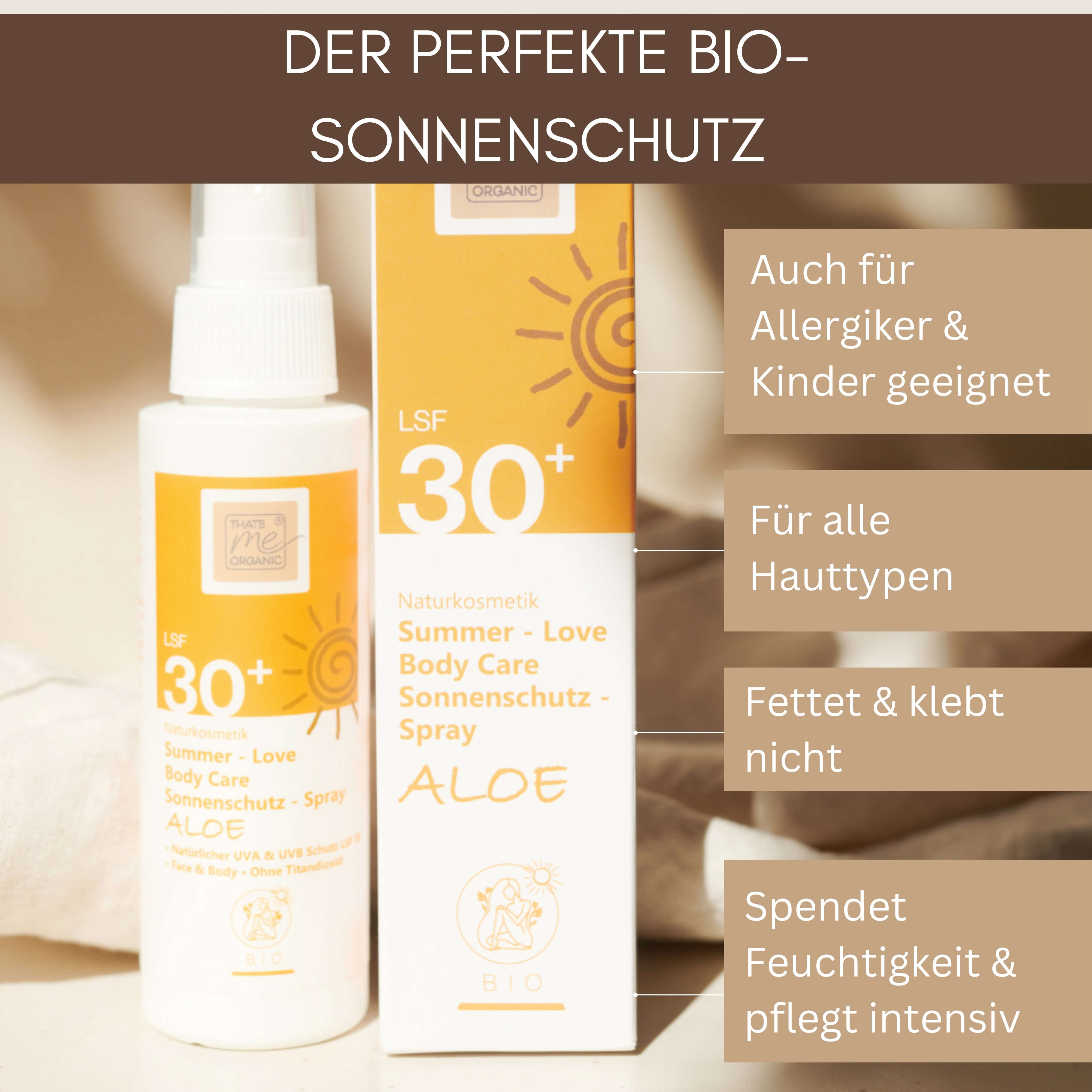 BIO-Body Sonnenschutz-Spray SUMMER-LOVE Aloe LSF 30 100ml Naturkosmetik