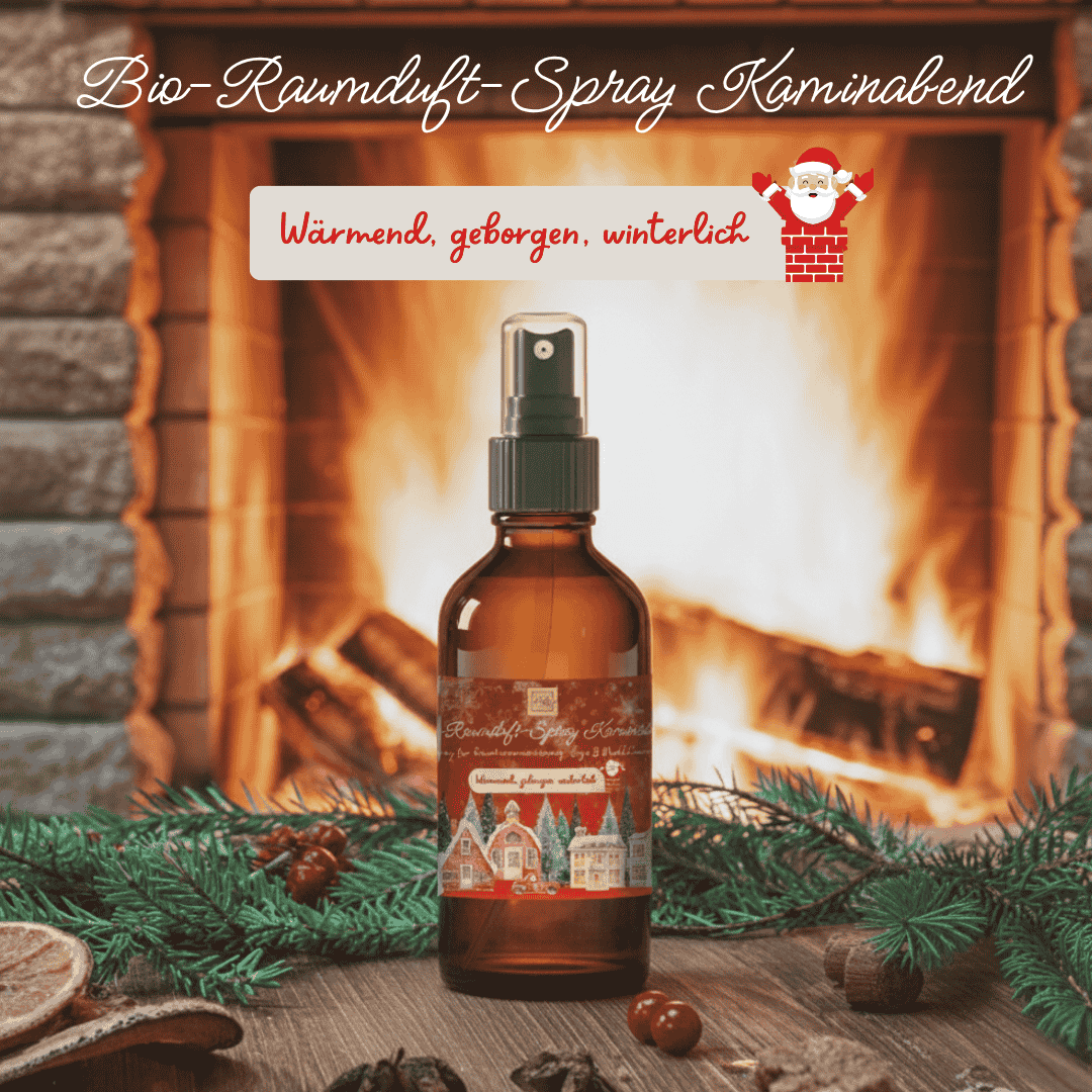 NEU: Handgefertigtes Bio-Raumduft-Spray Kaminabend 30ml