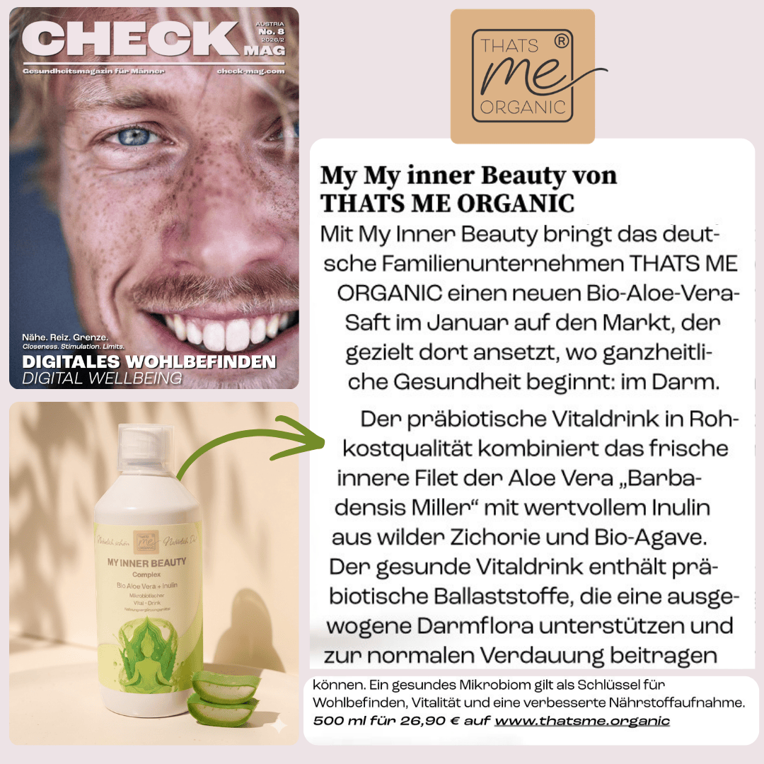 NEU: Bio-Aloe Saft "My Inner Beauty" präbiotischer Vital-Drink 500ml