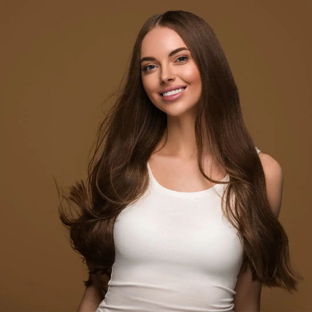 Profi-Pflanzenhaarfarbe "Kühles mittleres braun - cool middle brown" 90g Nachfüllpack