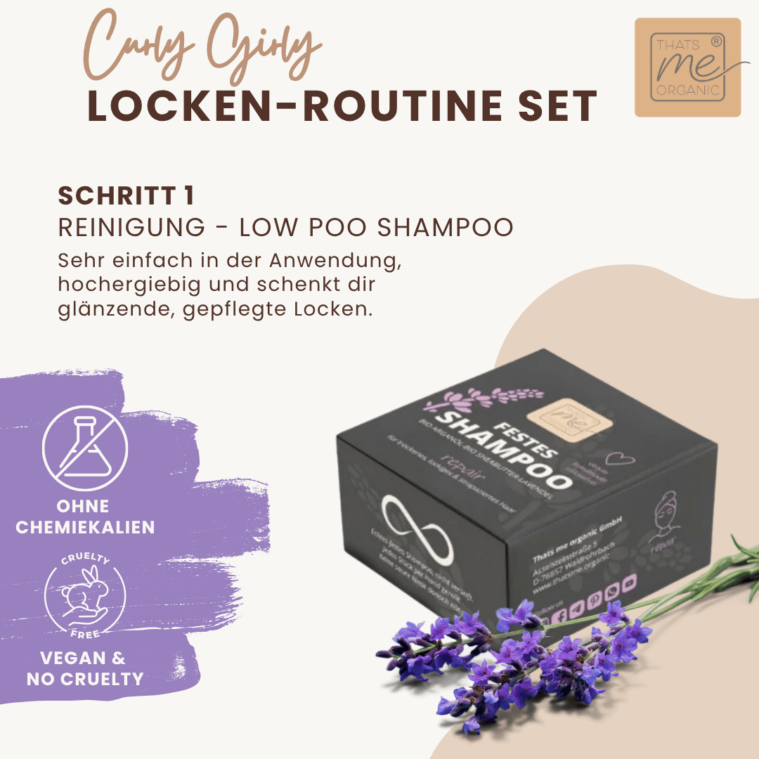 Curly Girly Locken-Routine Set - ideal für die Curly Girl Methode - We ♥ Locken