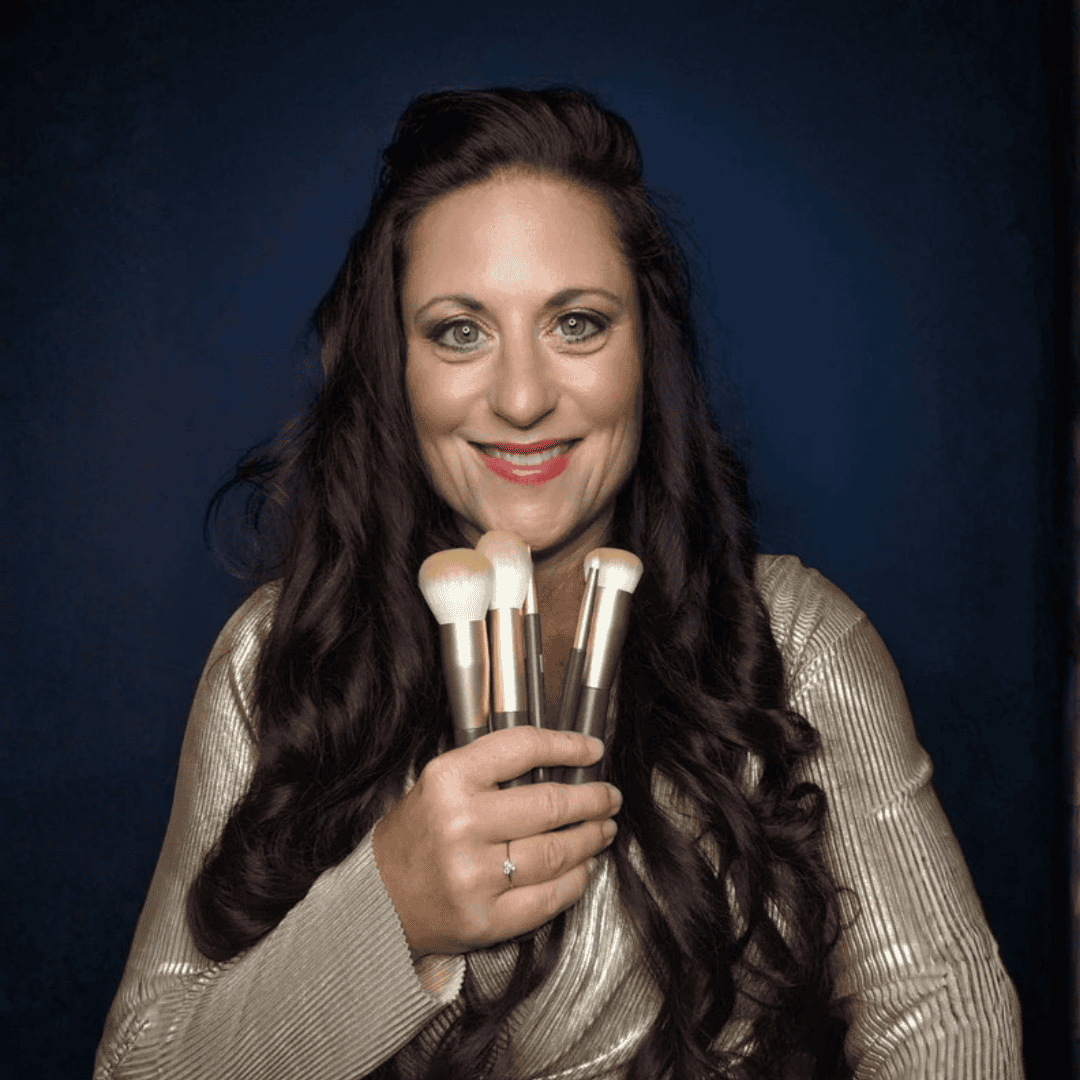 Profi Make-up Pinselset Silver Ionic – 7-teilig, vegan + antibakteriell für dekorative Kosmetik