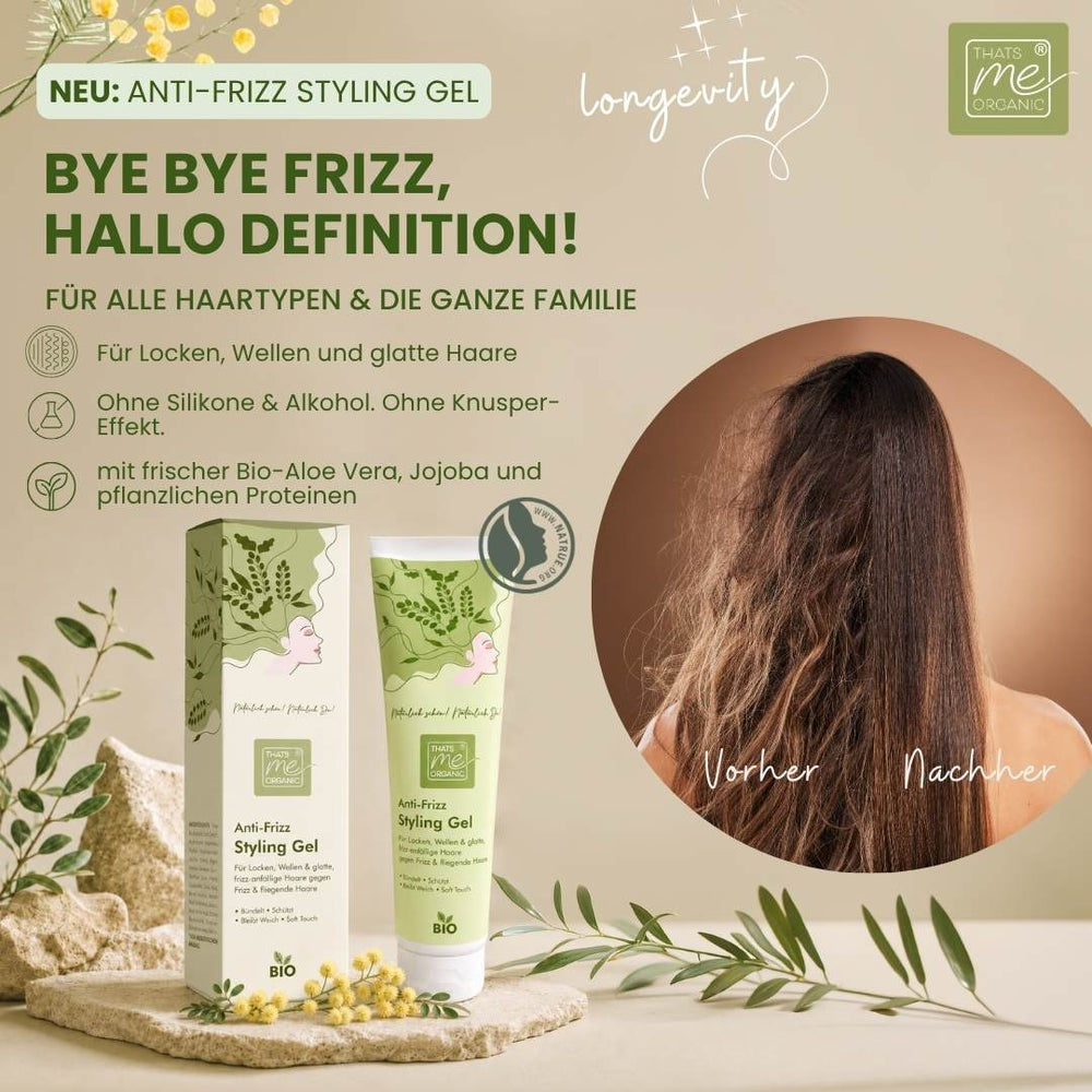 BIO Anti-Frizz Styling Gel „de Fritz“ – Definition & Frizz-Kontrolle