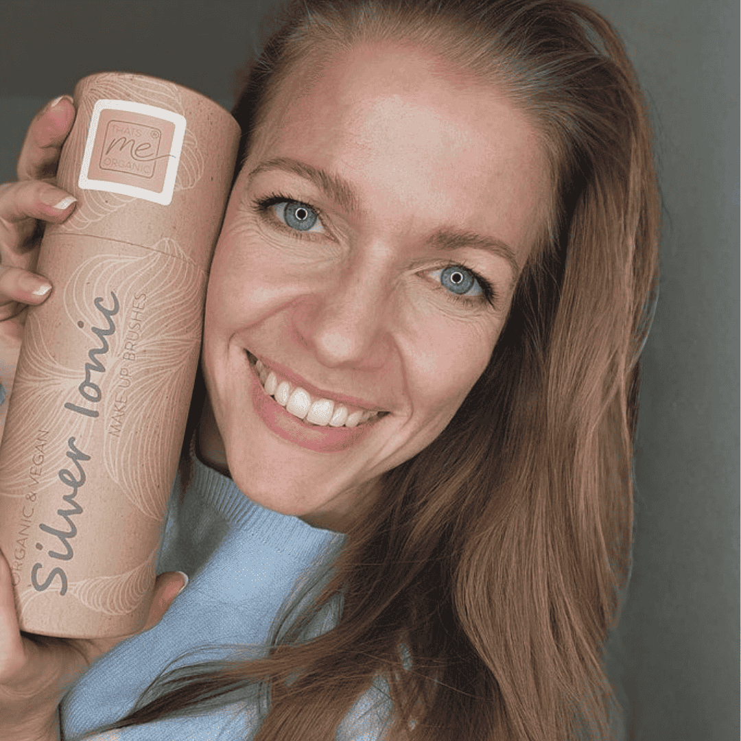 Profi Make-up Pinselset Silver Ionic – 7-teilig, vegan + antibakteriell für dekorative Kosmetik