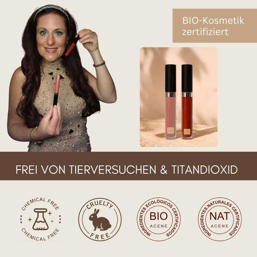 Diana mit den Biozertifizierten & Tierversuchsfreien Lipglossen