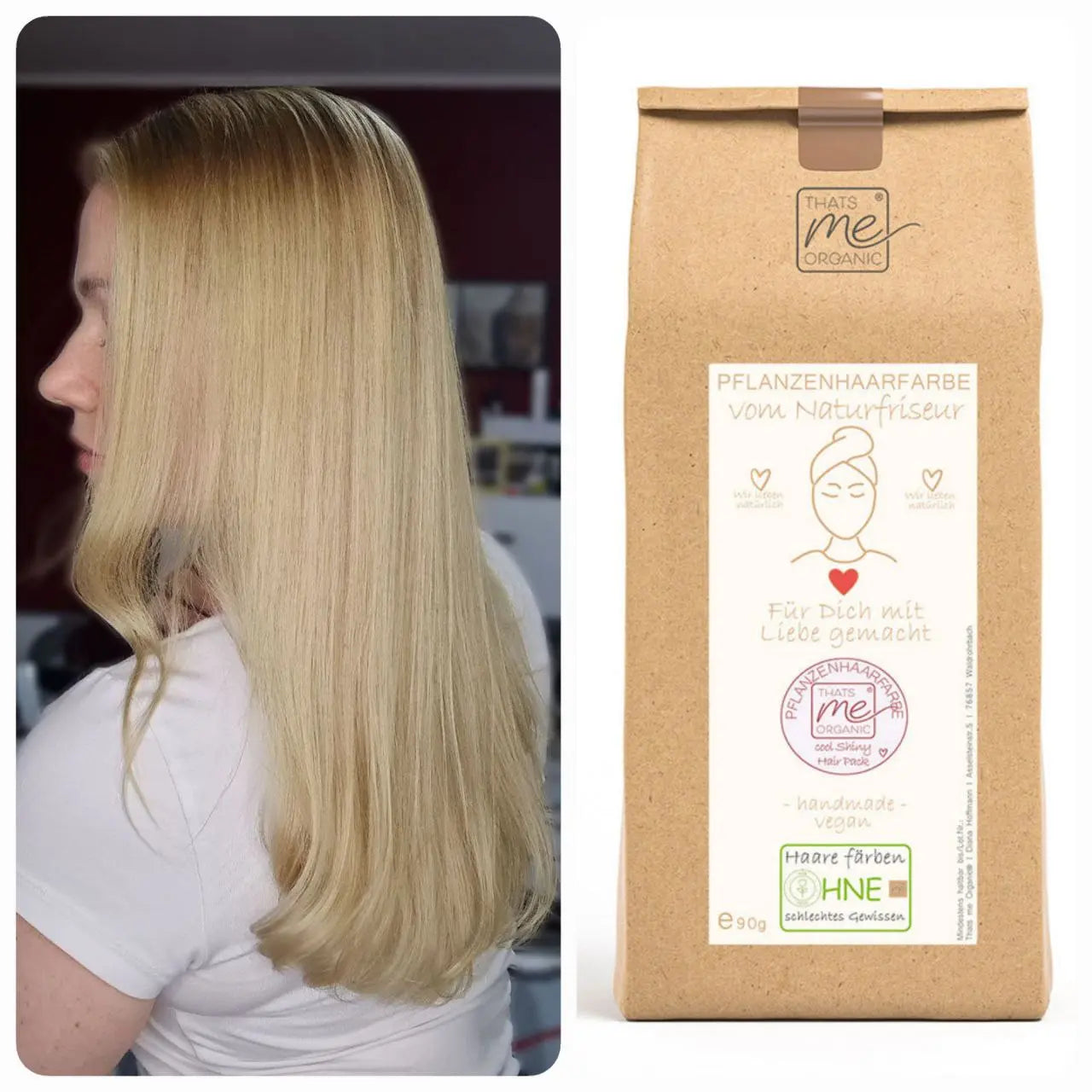 Limited Edition 300g Profi-Pflanzenhaarfarbe kühle farblose Volumen-Glanz-Haarpackung "cool shiny hair pack"