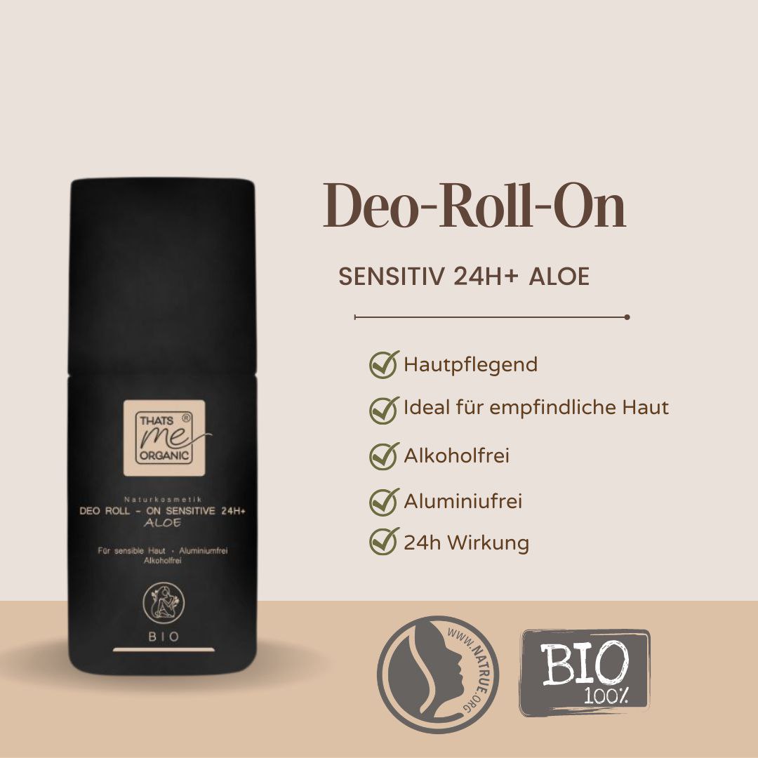 BIO-DEO-ROLL-ON sensitive 24h+ Aloe - aluminium- + alkoholfrei - 50ml Naturkosmetik